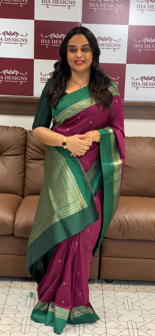 SEMI SILK SAREES - IHA 31802