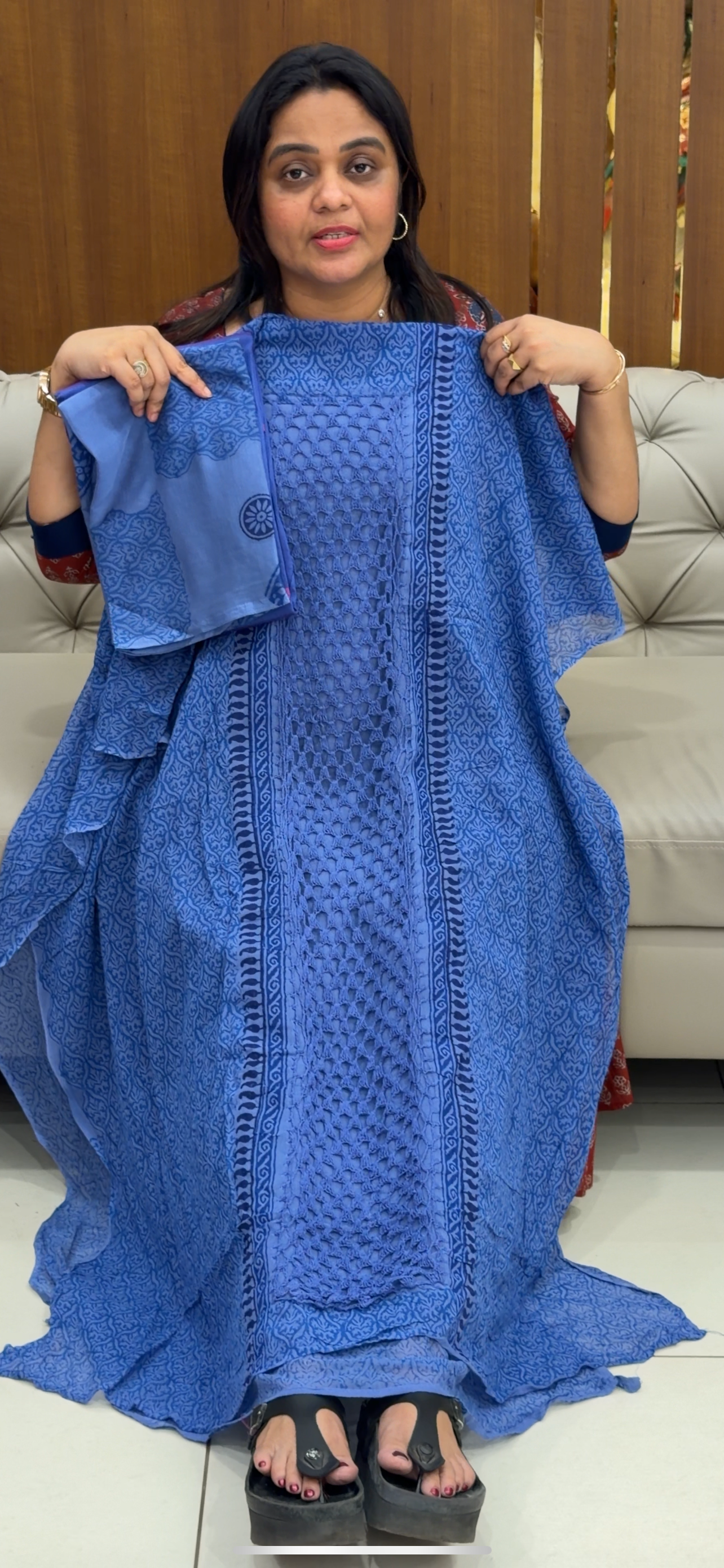 VISCOSE GEORGETTE UNSTITCHED SALWAR SUITS - IHA 28745