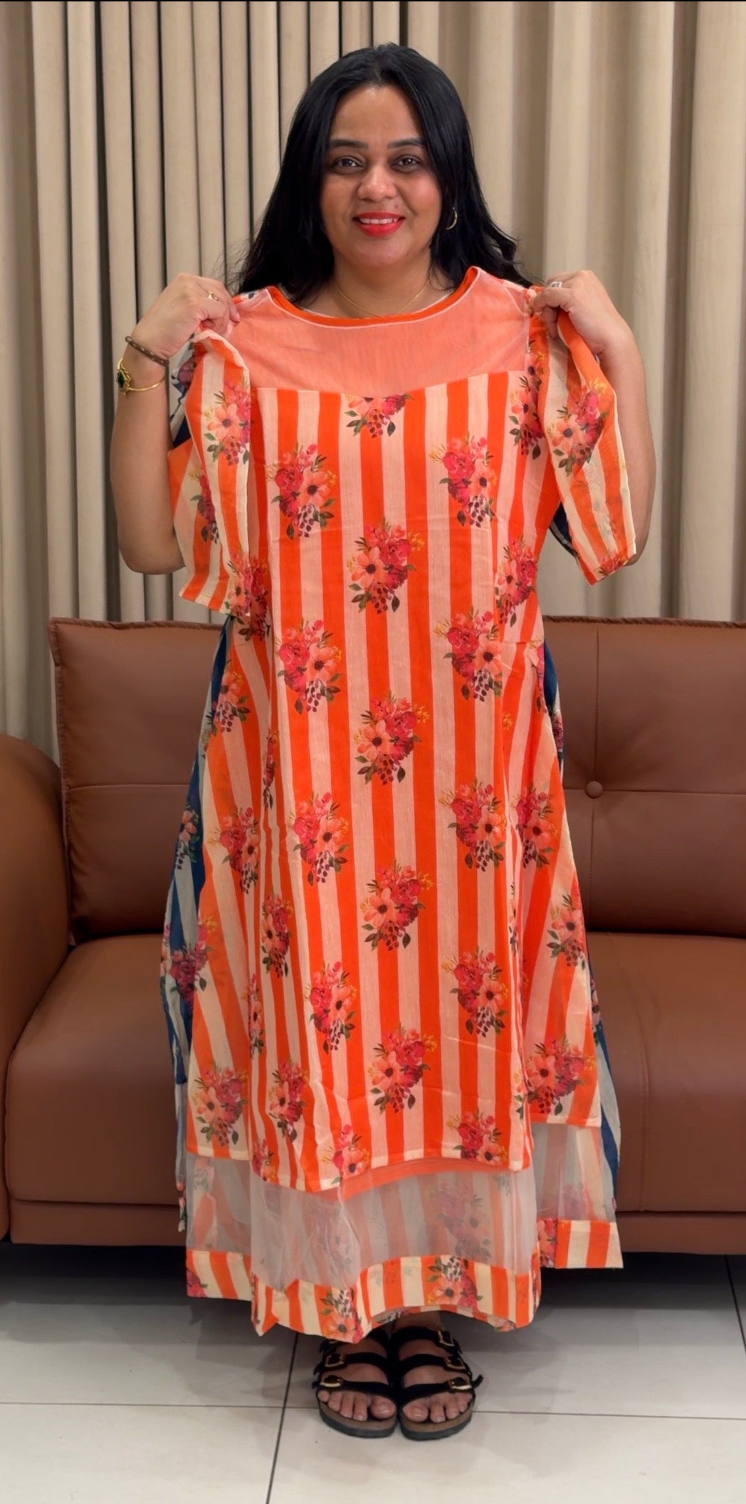 IHA'S IN-HOUSE PRINTED FROCKS - IHA 35206