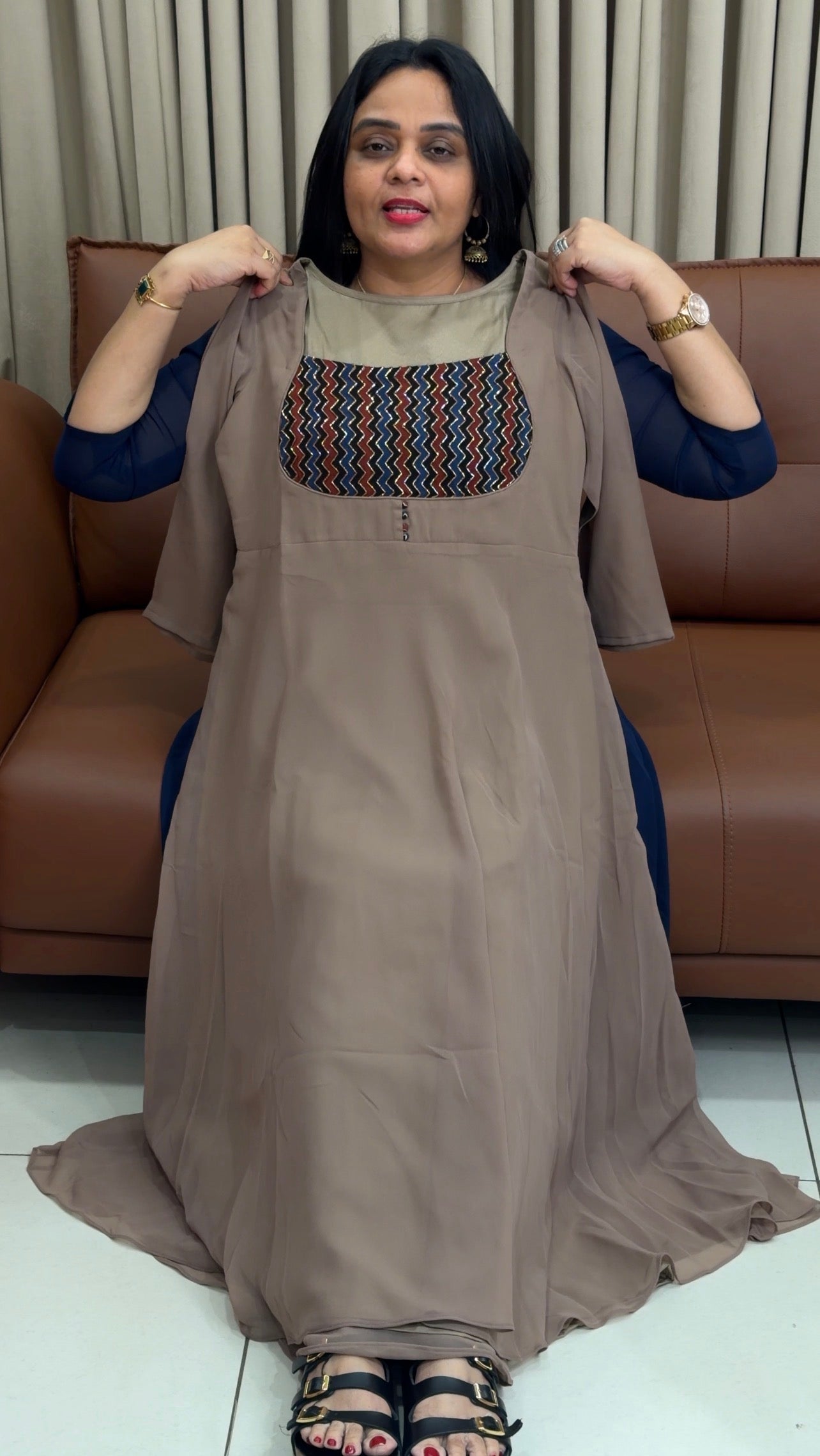 IHA'S IN-HOUSE HANDWORKED ALINE TOPS - 34544