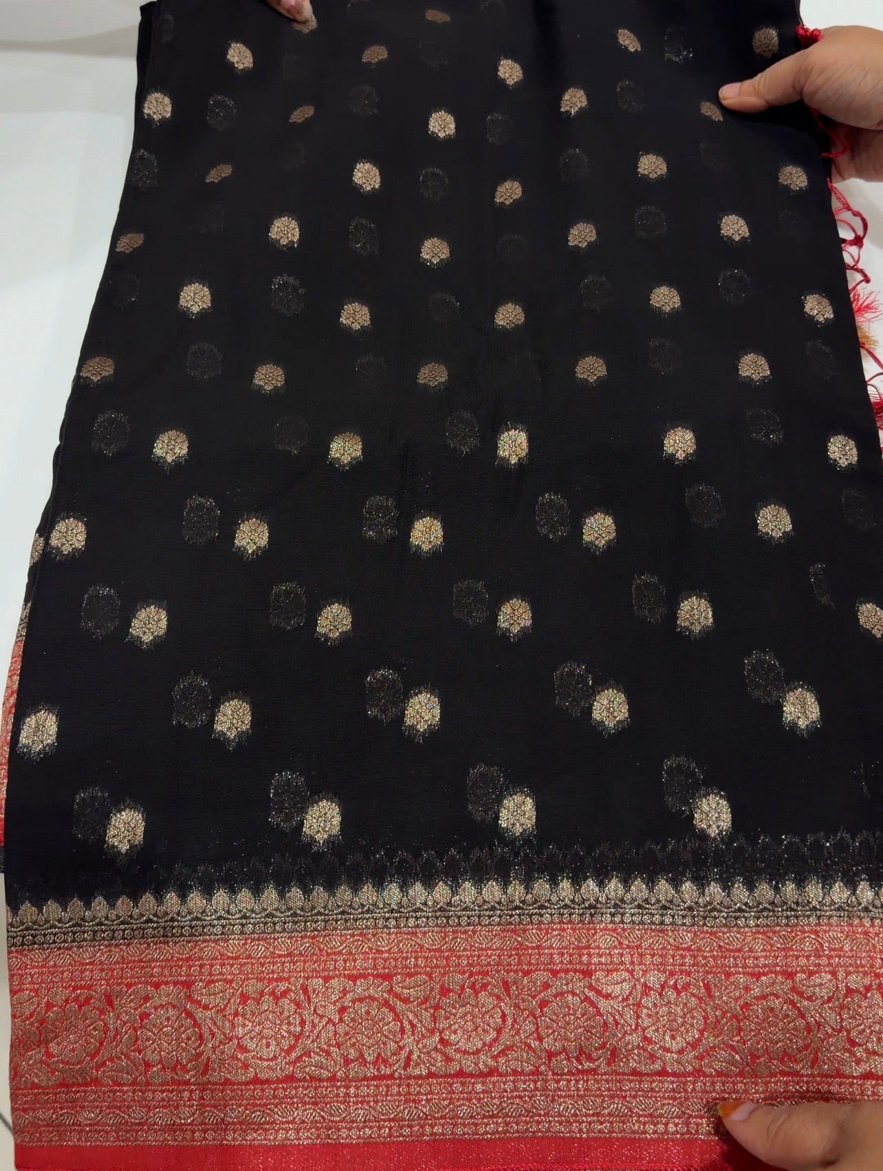 GEORGETTE BANARASI SAREES - IHA 34006