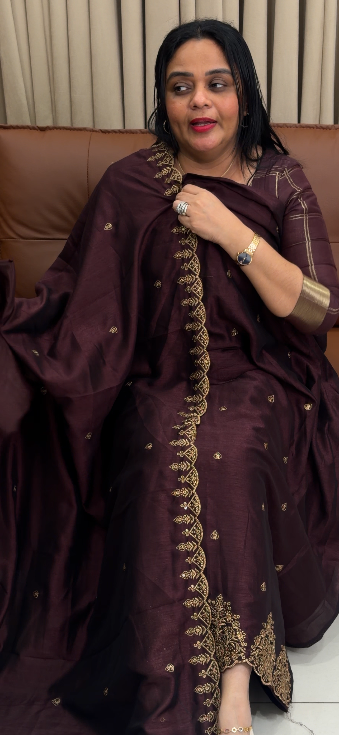 SEMI RAW SILK UNSTITCHED SALWAR SUITS - IHA 34652