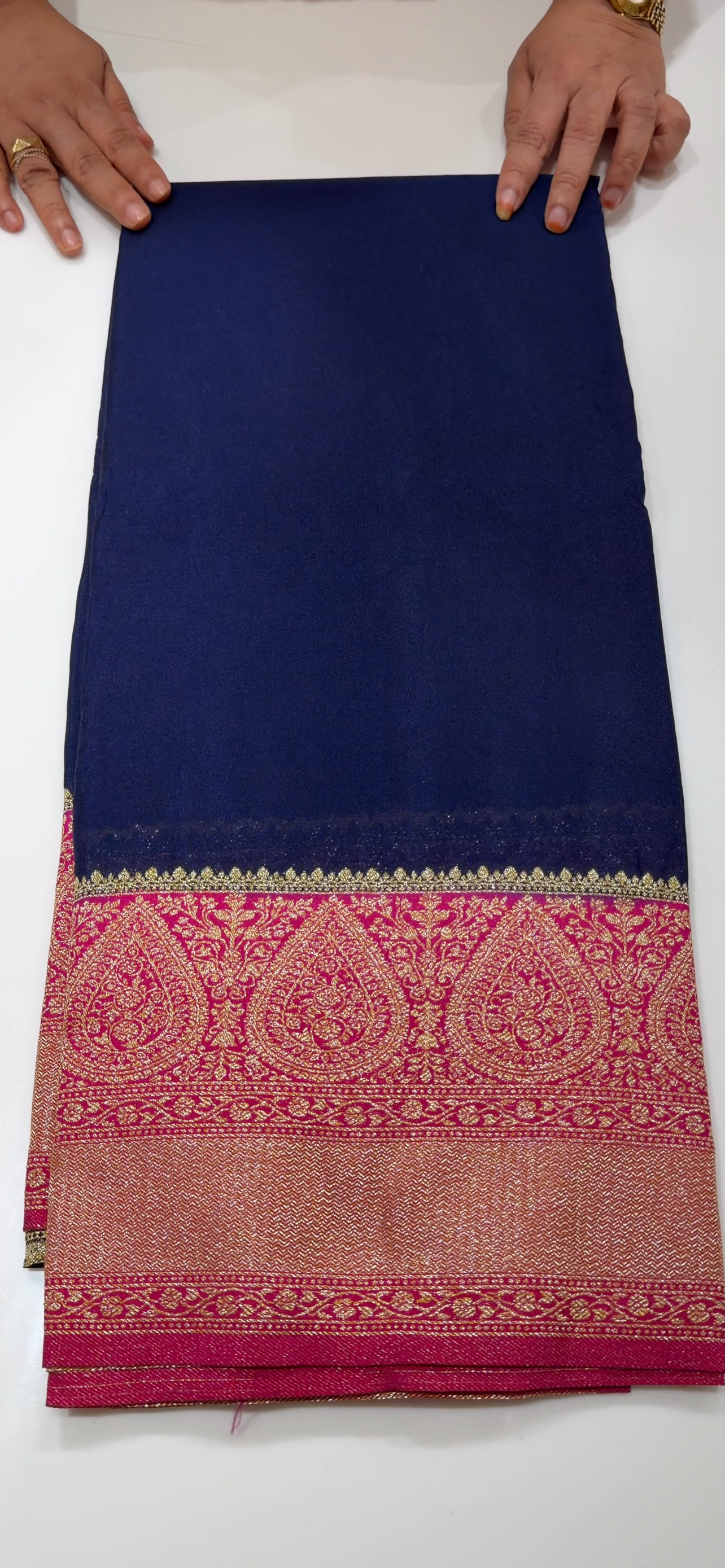 SEMI BANARASI SAREES - IHA 34575
