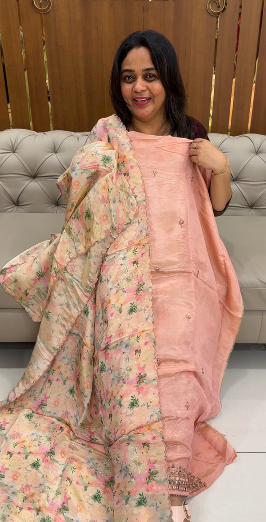 PREMIUM TISSUE UNSTITCHED SALWAR SUITS - IHA 26817