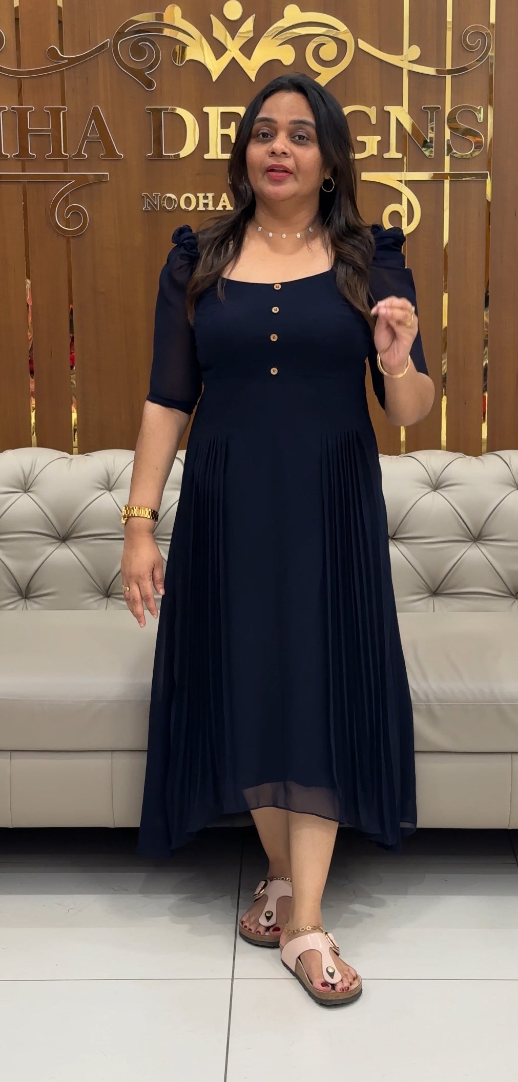 IHA'S IN-HOUSE GEORGETTE FROCKS - IHA 28504