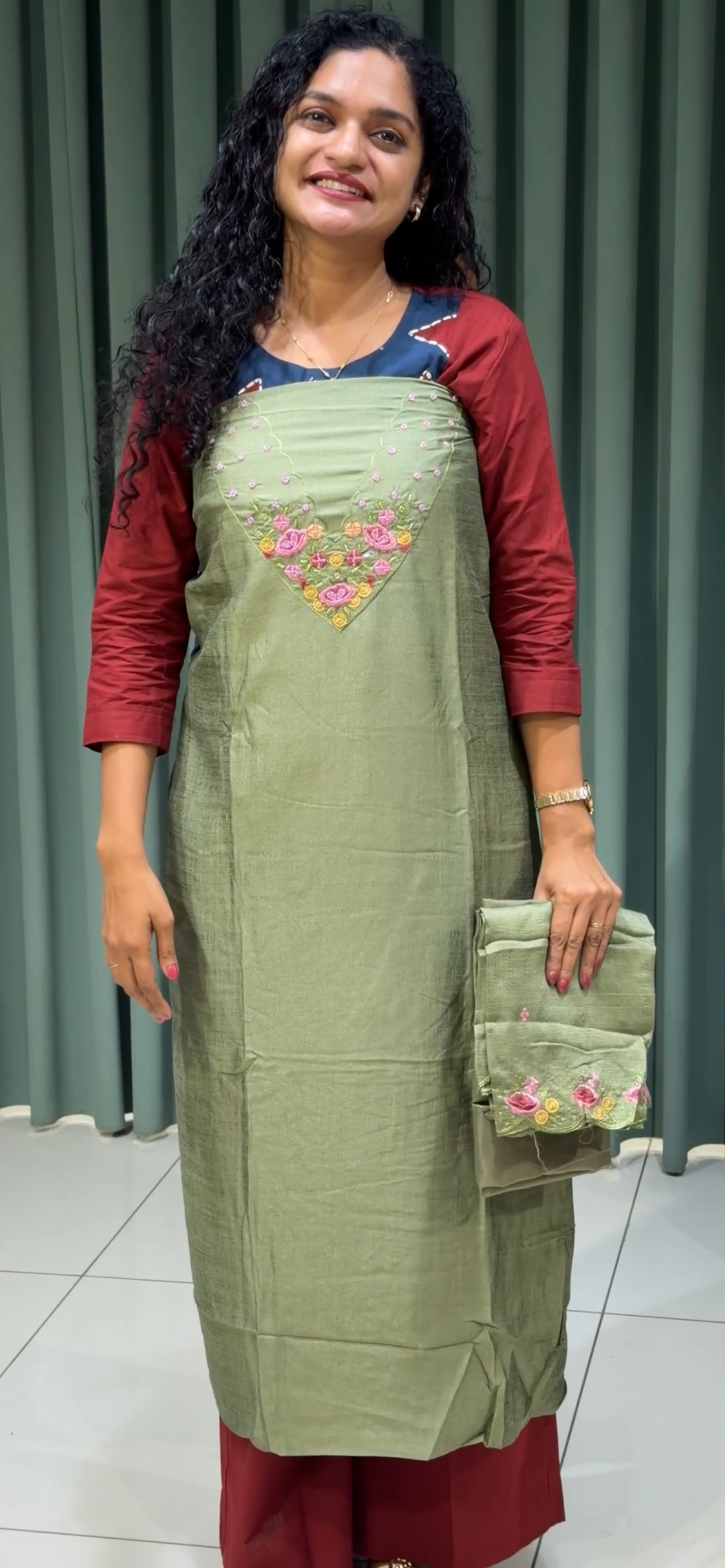SEMI RAW SILK UNSTITCHED SALWAR SUITS - IHA 33295