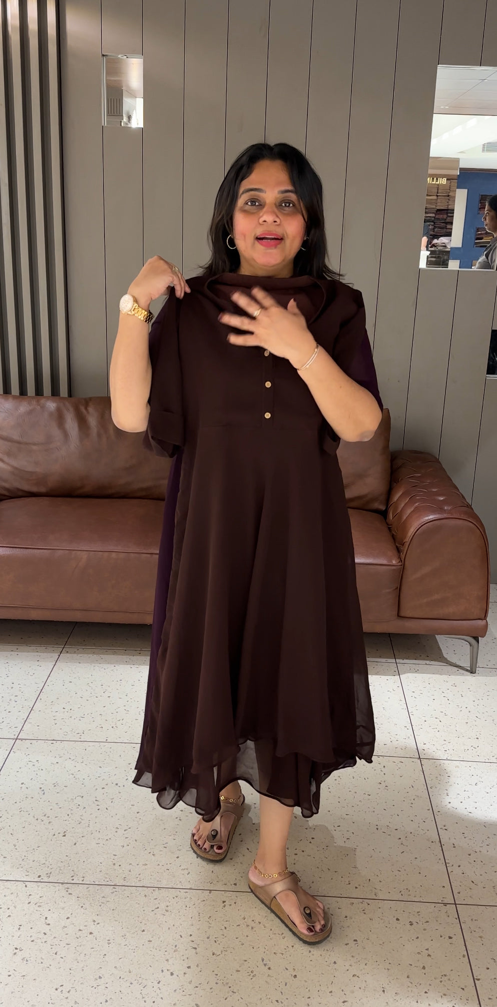 IHA'S IN-HOUSE FAUX GEORGETTE TOPS - IHA 27126