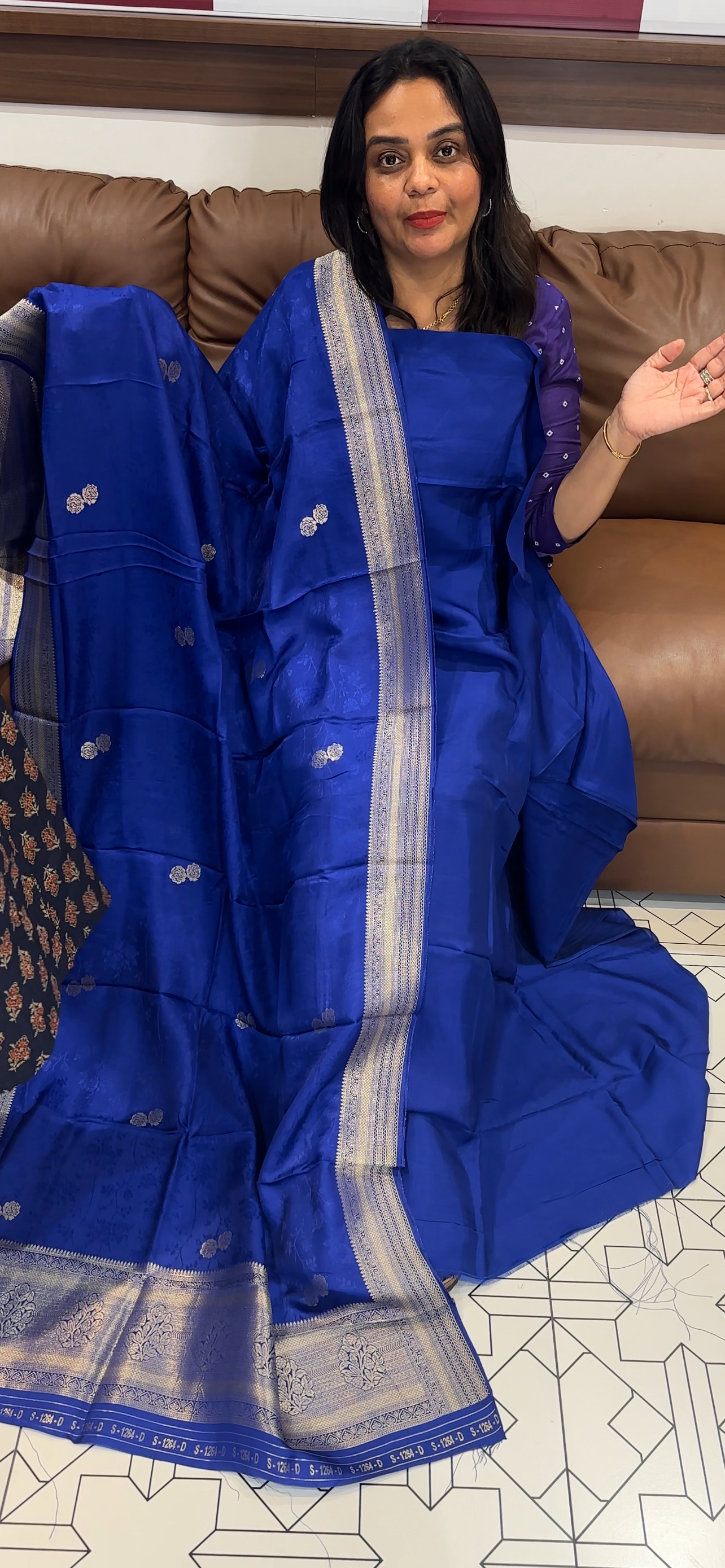 SILK BANARASI UNSTITCHED SALWAR SUITS - IHA 31263