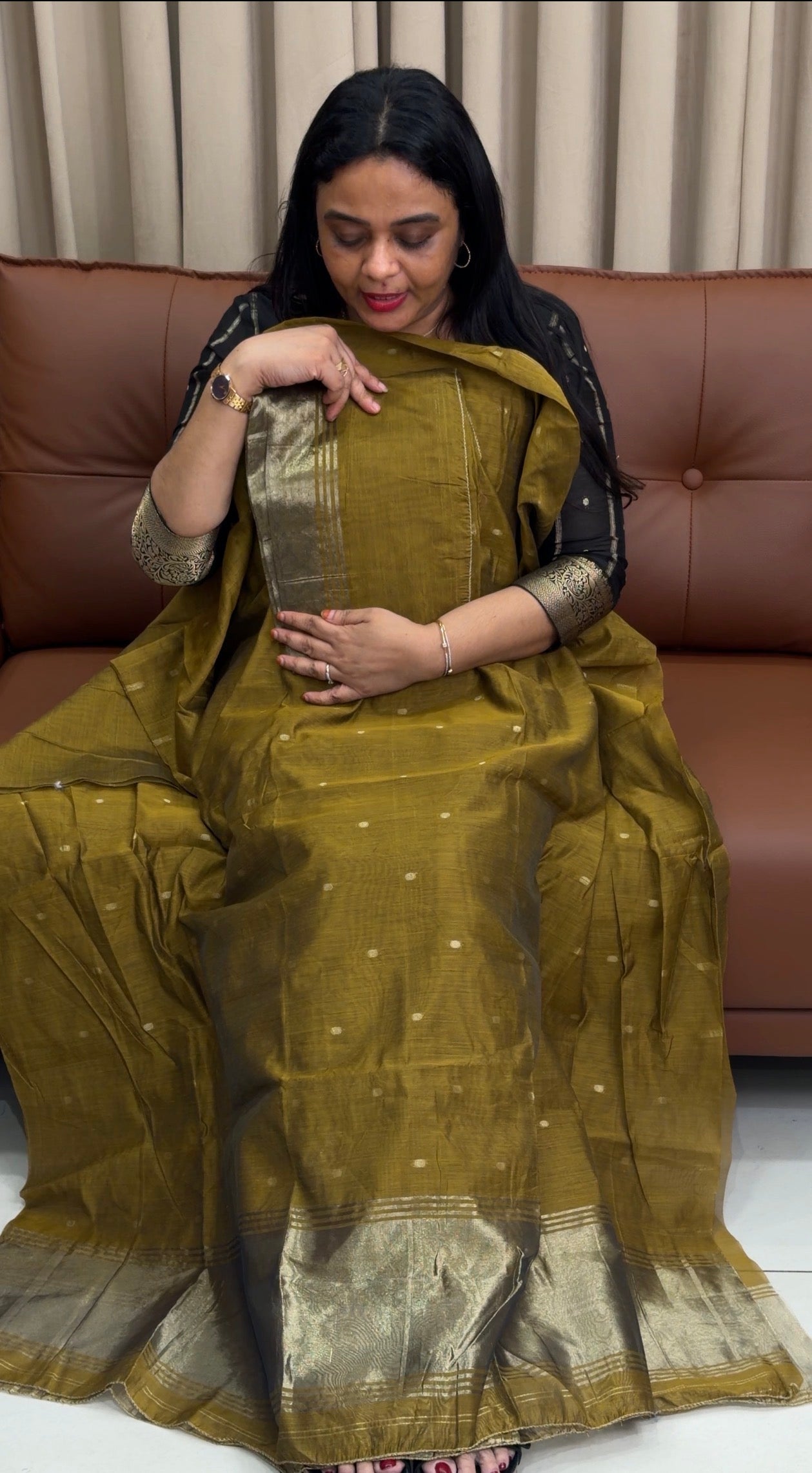 FORWARD JAMDANI TOP,BOTTOM AND DUPATTA  - IHA 33889