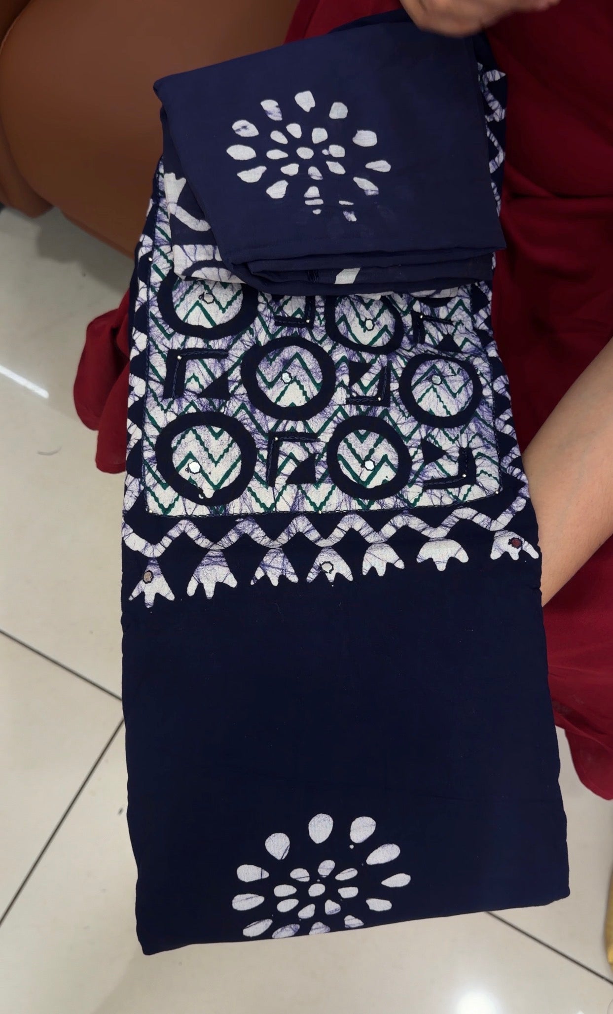 BATIK PRINTED UNSTITCHED SALWAR SUTS - IHA 34966