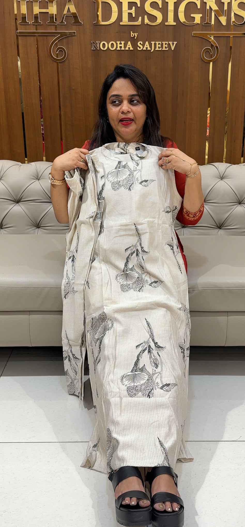 COTTON PRINTED TOP AND BOTTOM - IHA 29203