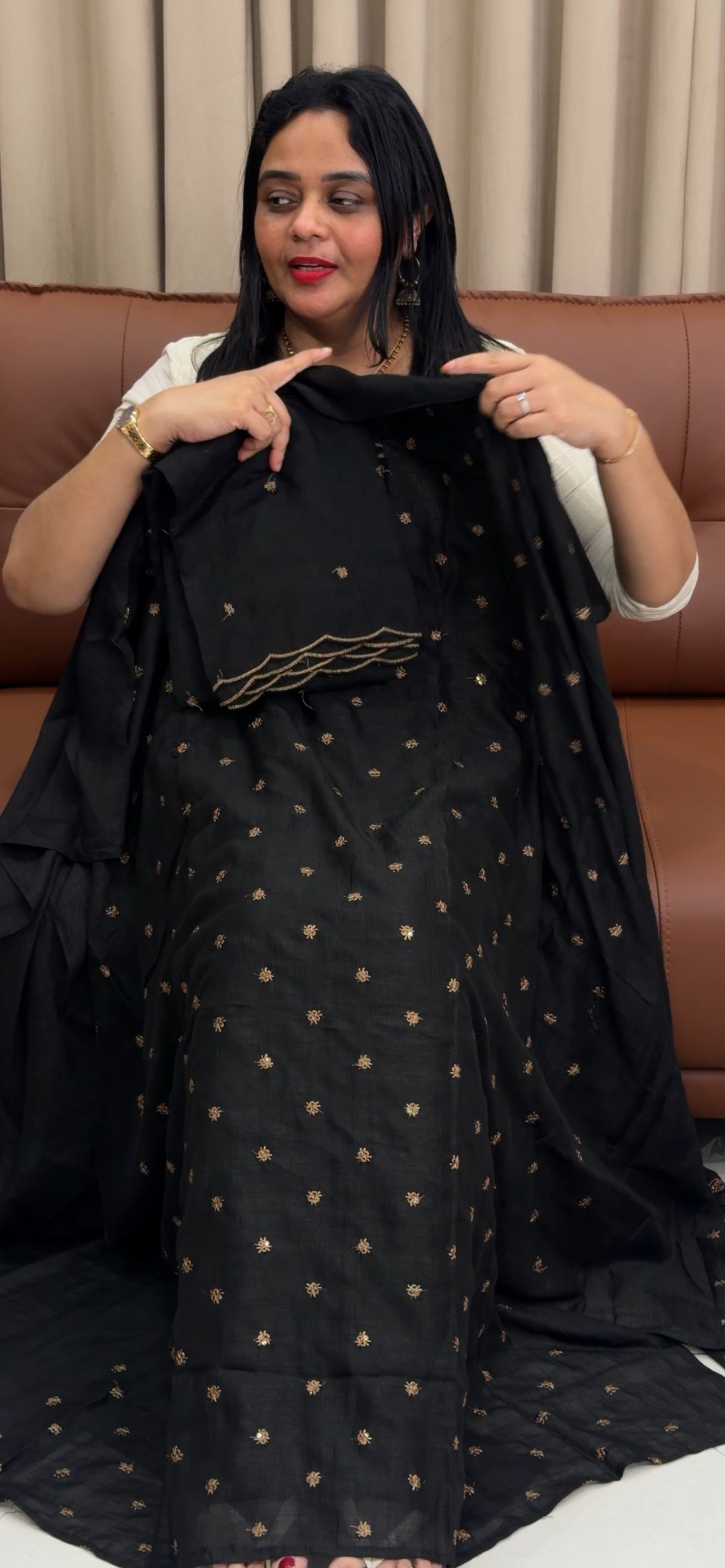 SEMI RAW SILK UNSTITCHED SALWAR SUITS - IHA 34015