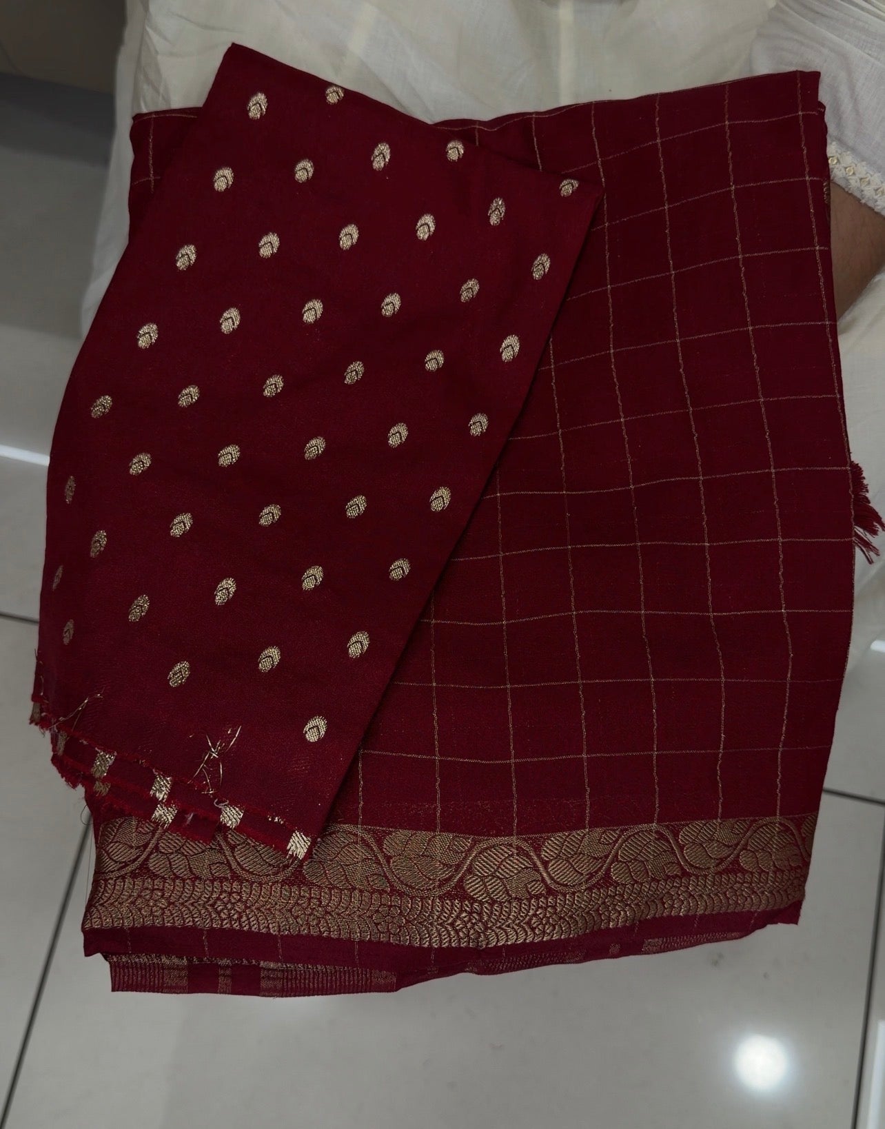 SEMI CRAPE SAREES - IHA 31071