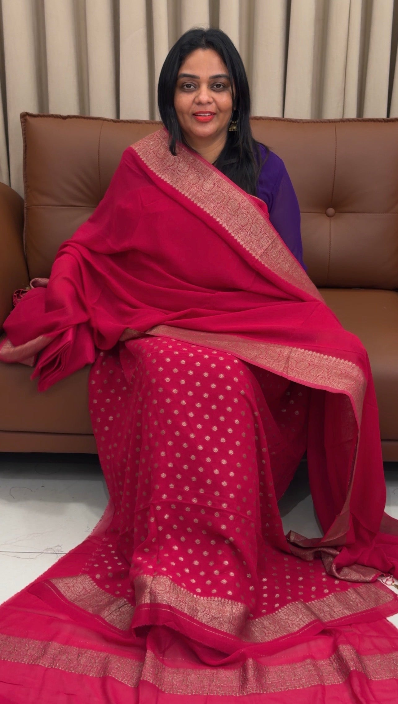 GEORGETTE BANARASI UNSTITCHED SALWAR SUITS - IHA 33659