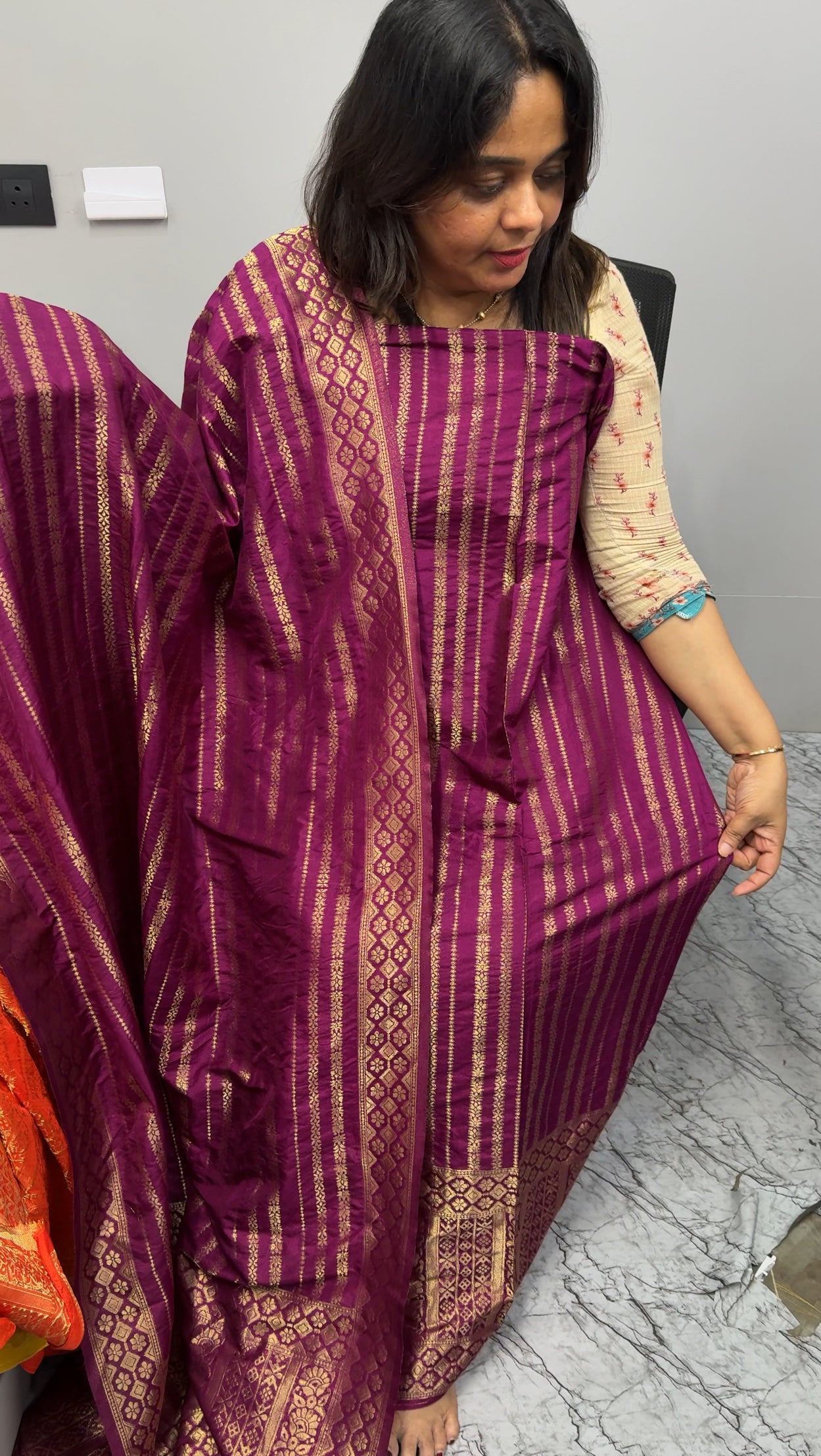 FORWARD SEMI BANARASI UNSTITCHED SALWAR SUITS - IHA 26956