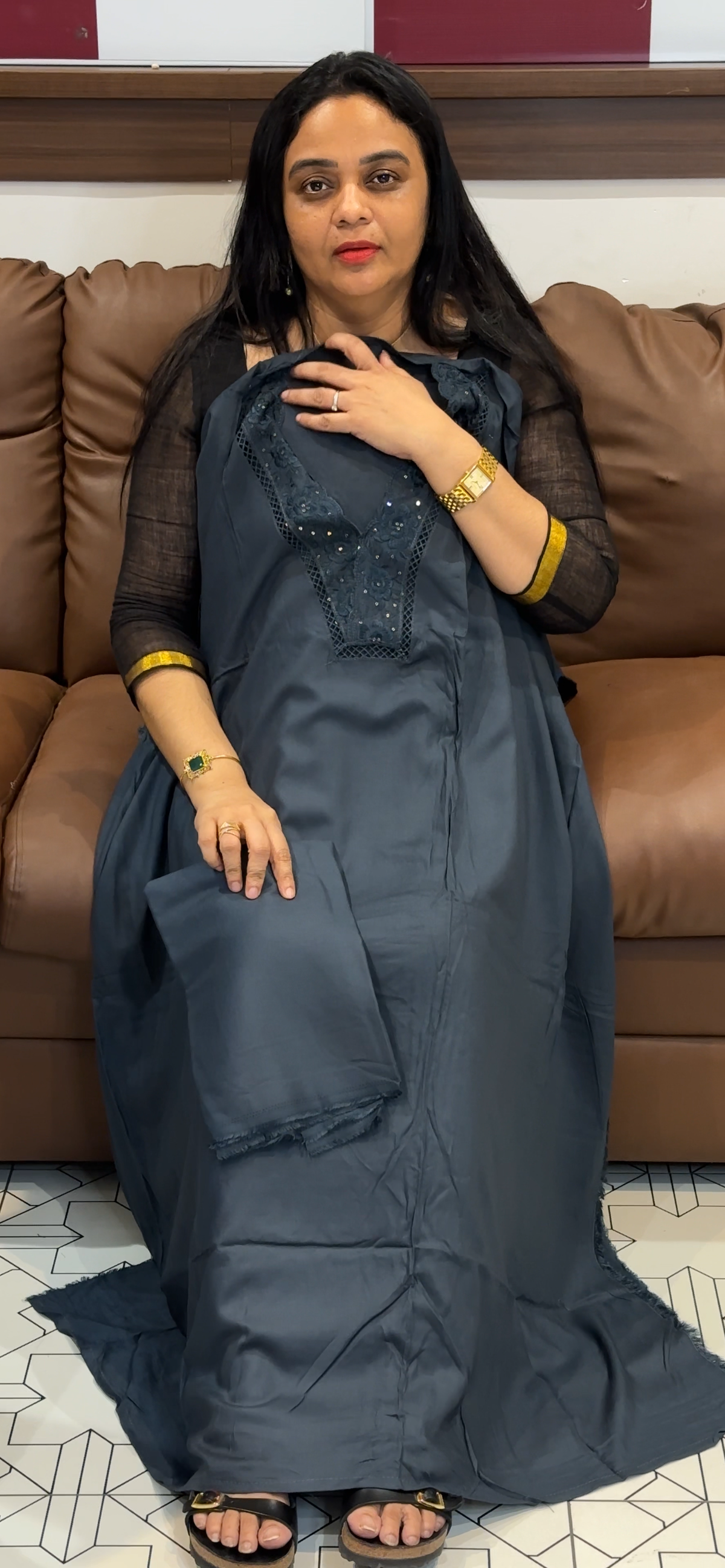 OFFER SALES UNSTITCHED SALWAR SUITS - IHA 35508