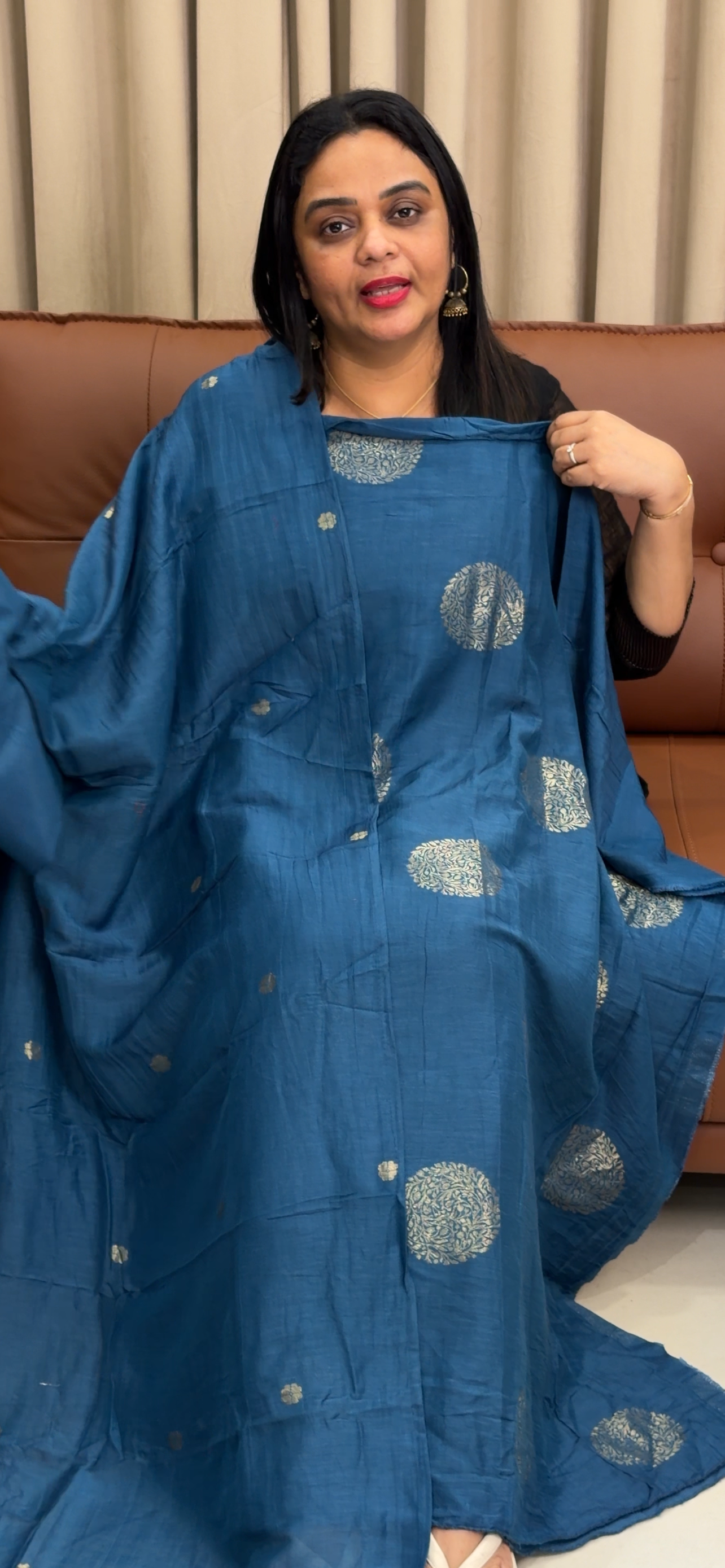 SEMI BANARASI UNSTITCHED SALWAR SUITS - IHA 34012