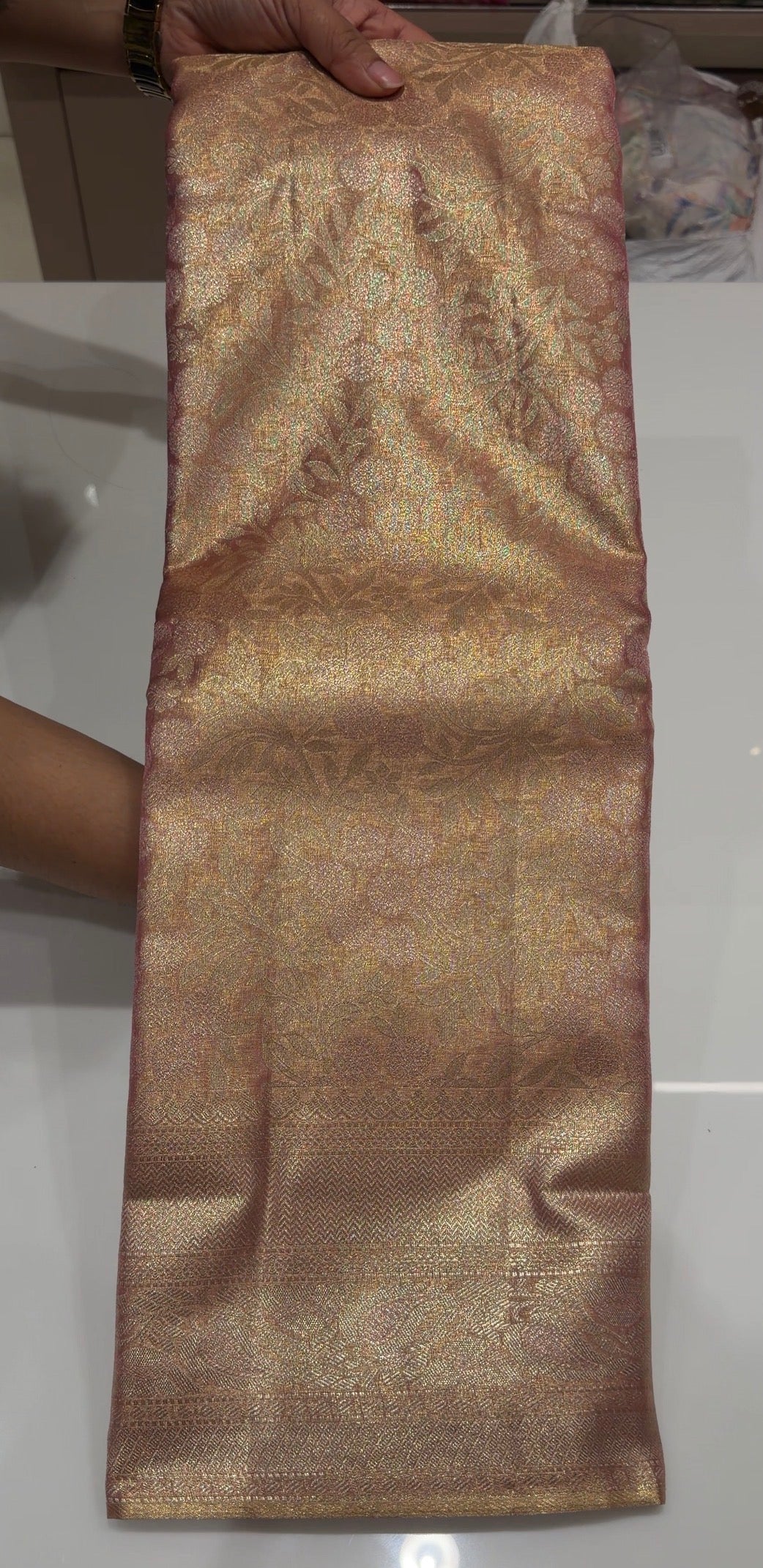 SEMI TISSUE SAREES - IHA 35821
