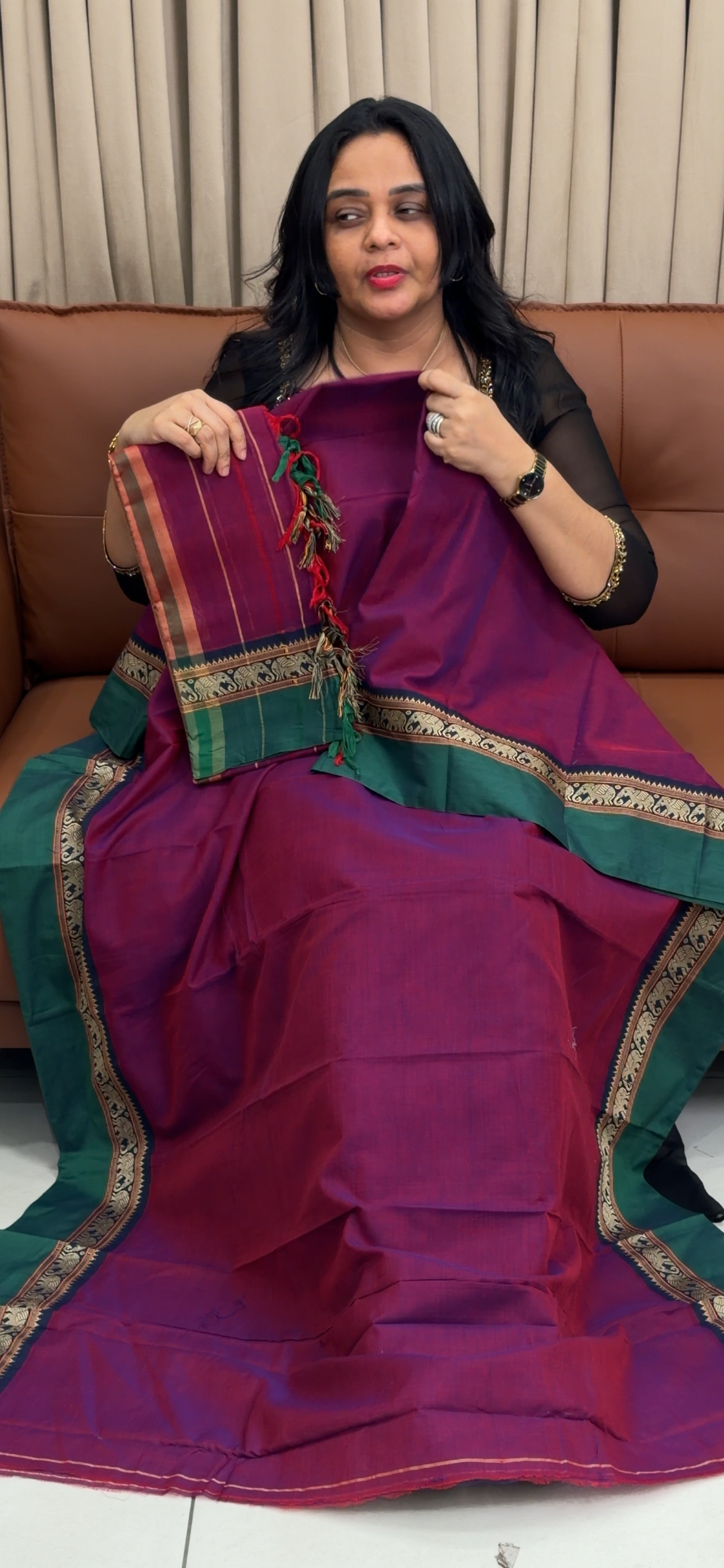 HANDLOOM COTTON UNSTITCHED SALWAR SUITS - IHA 35044