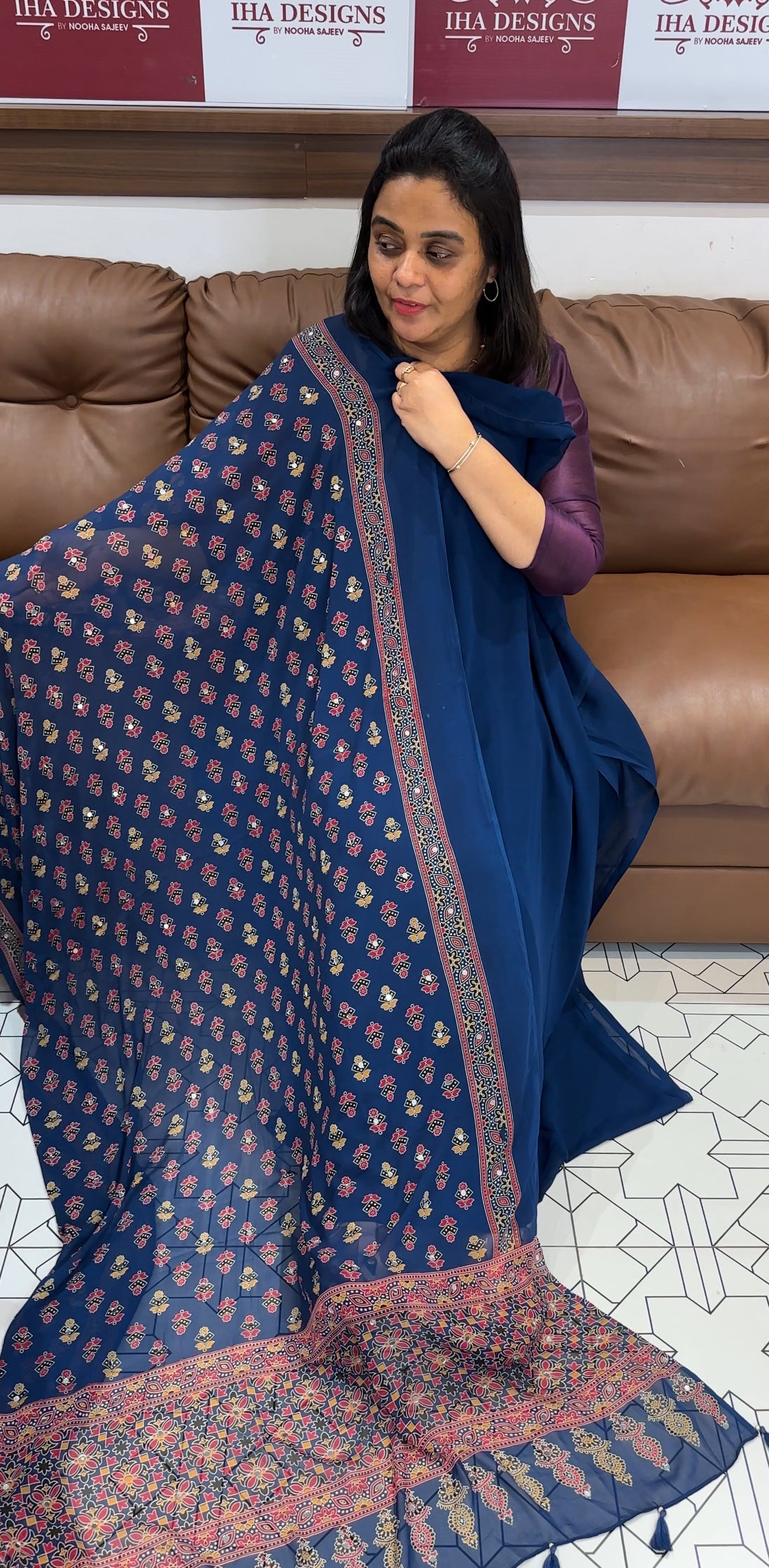 FAUX GEORGETTE UNSTITCHED SALWAR SUITS - IHA 27994