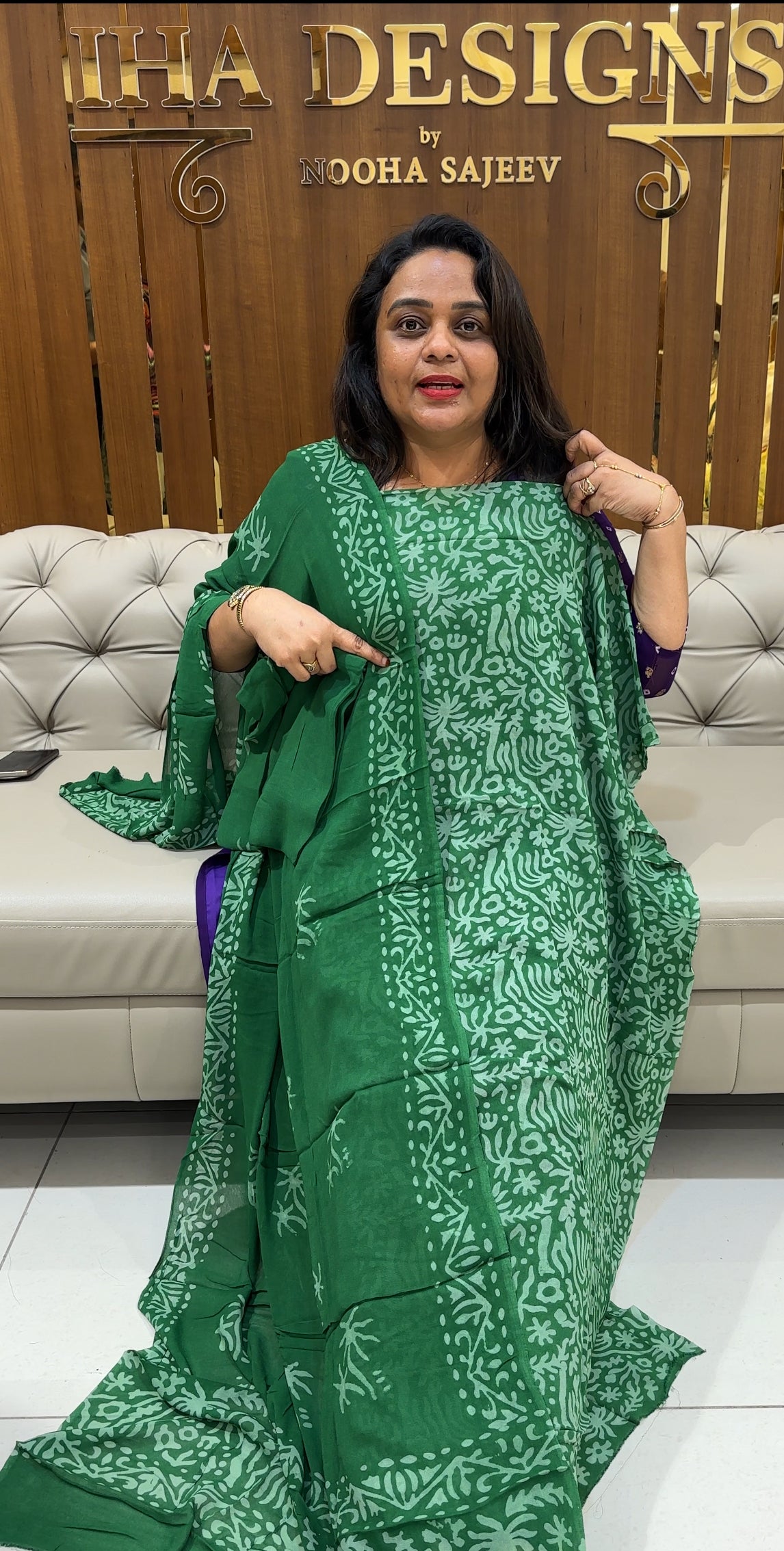 BATIK PRINTED UNSTITCHED SALWAR SUITS - IHA 24956