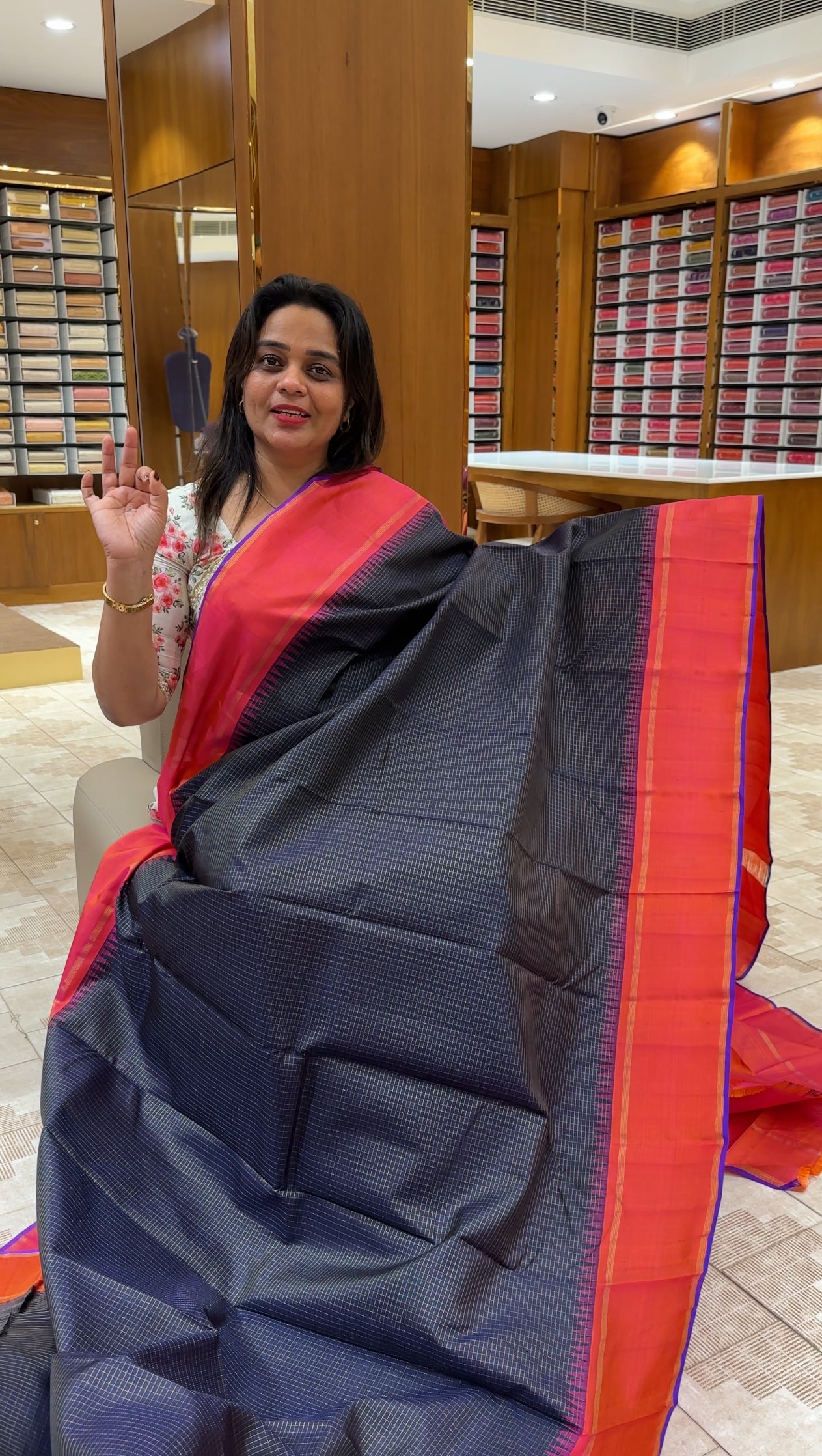 DESIGNER KANCHIPURAM SILK SAREES - IHA 25743