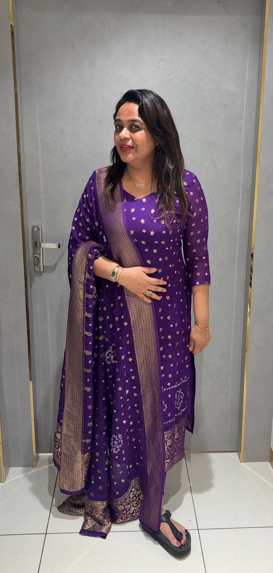 BANDHEJ BANARASI UNSTITCHED SALWAR SUITS - IHA 24950