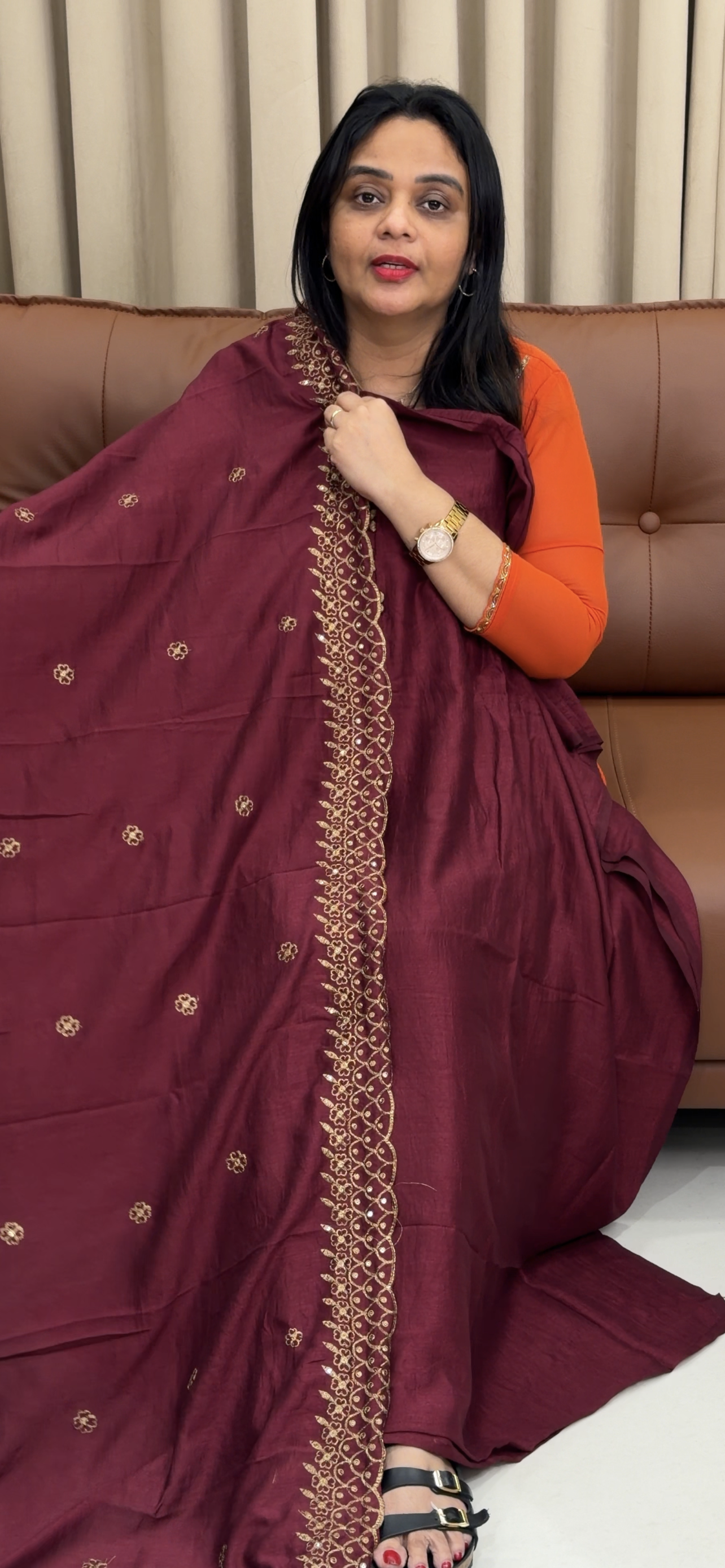 SEMI RAW SILK UNSTITCHED SALWAR SUITS - IHA 34271