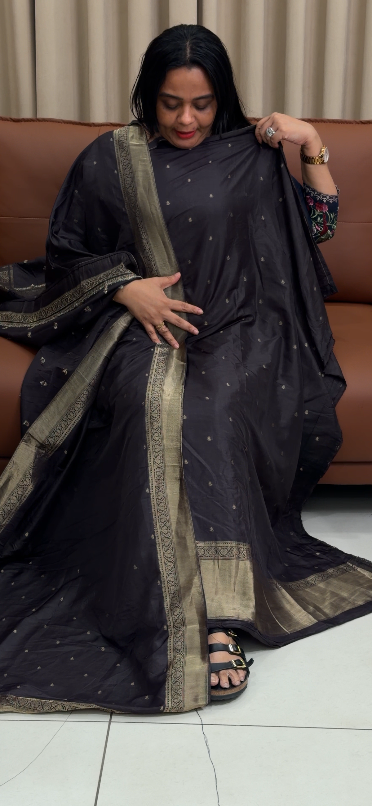 SEMI SILK UNSTITCHED SALWAR SUITS - IHA 35239