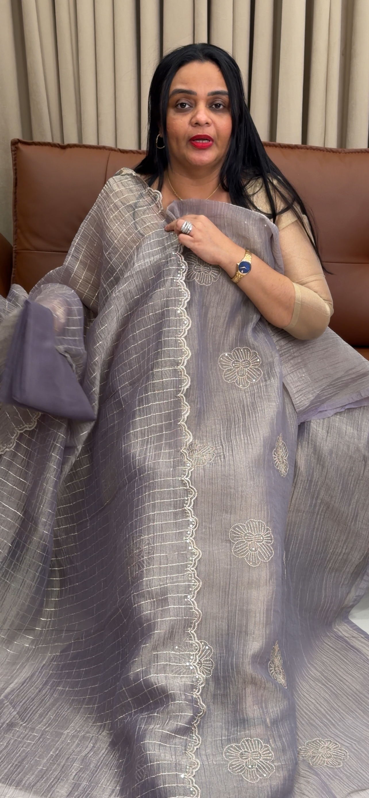 FORWARD TISSUE BANARASI UNSTITCHED SALWAR SUITS - IHA 34675
