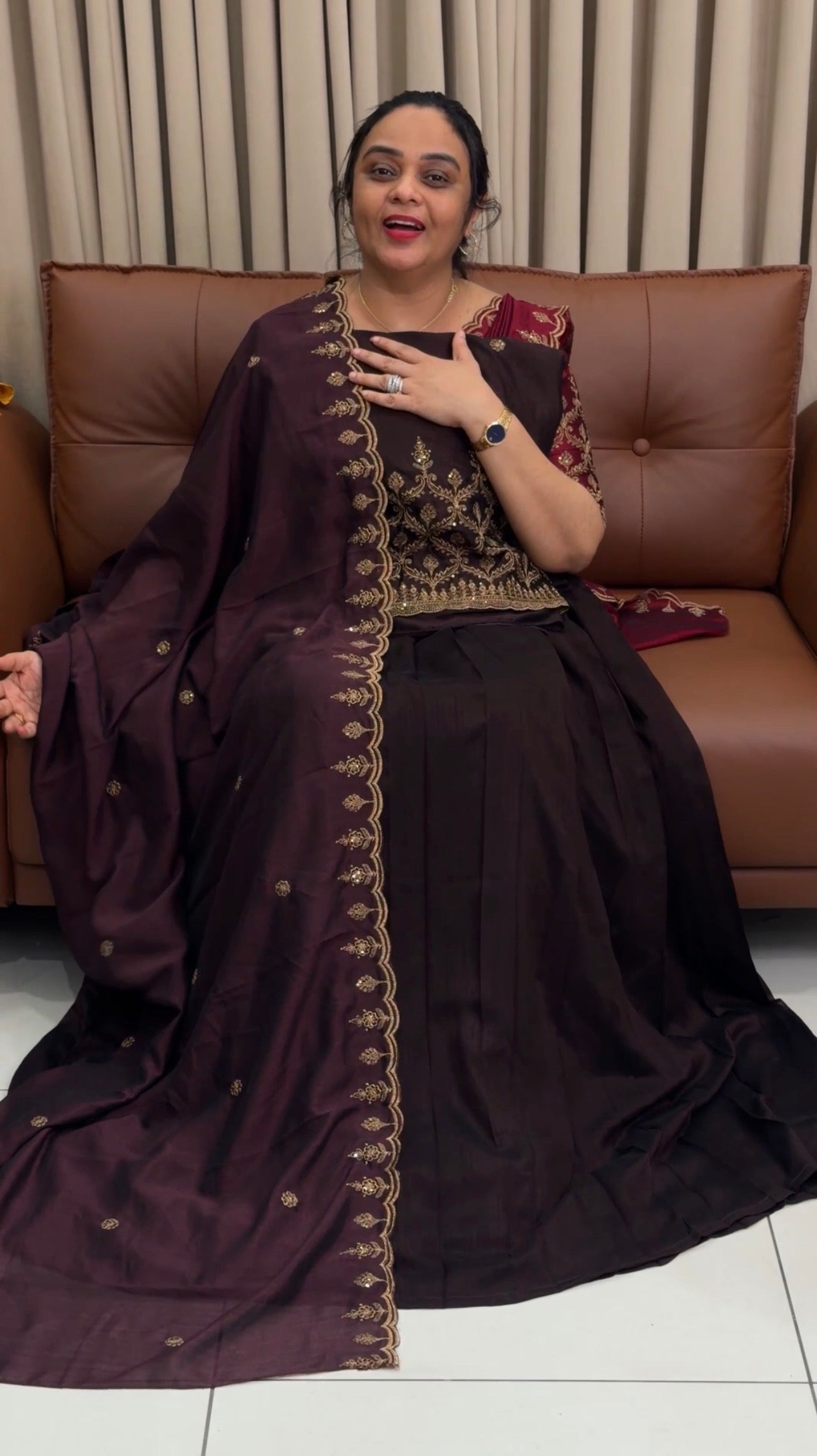 IHA'S IN-HOUSE SEMI STITCHED DHAVANI SETS - IHA 34725