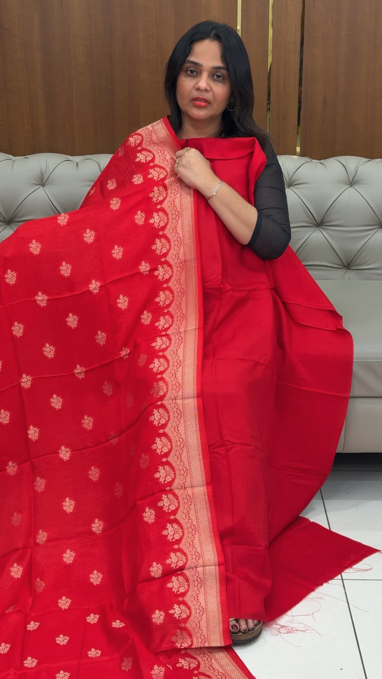 IHA'S IN-HOUSE SILK BANARASI UNSTITCHED SALWAR SUITS - IHA 30660