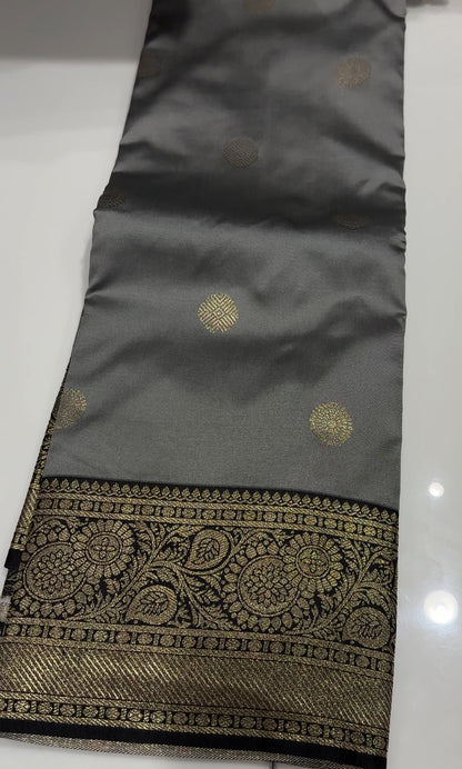 SEMI KANCHIPURAM SAREES - IHA 17198