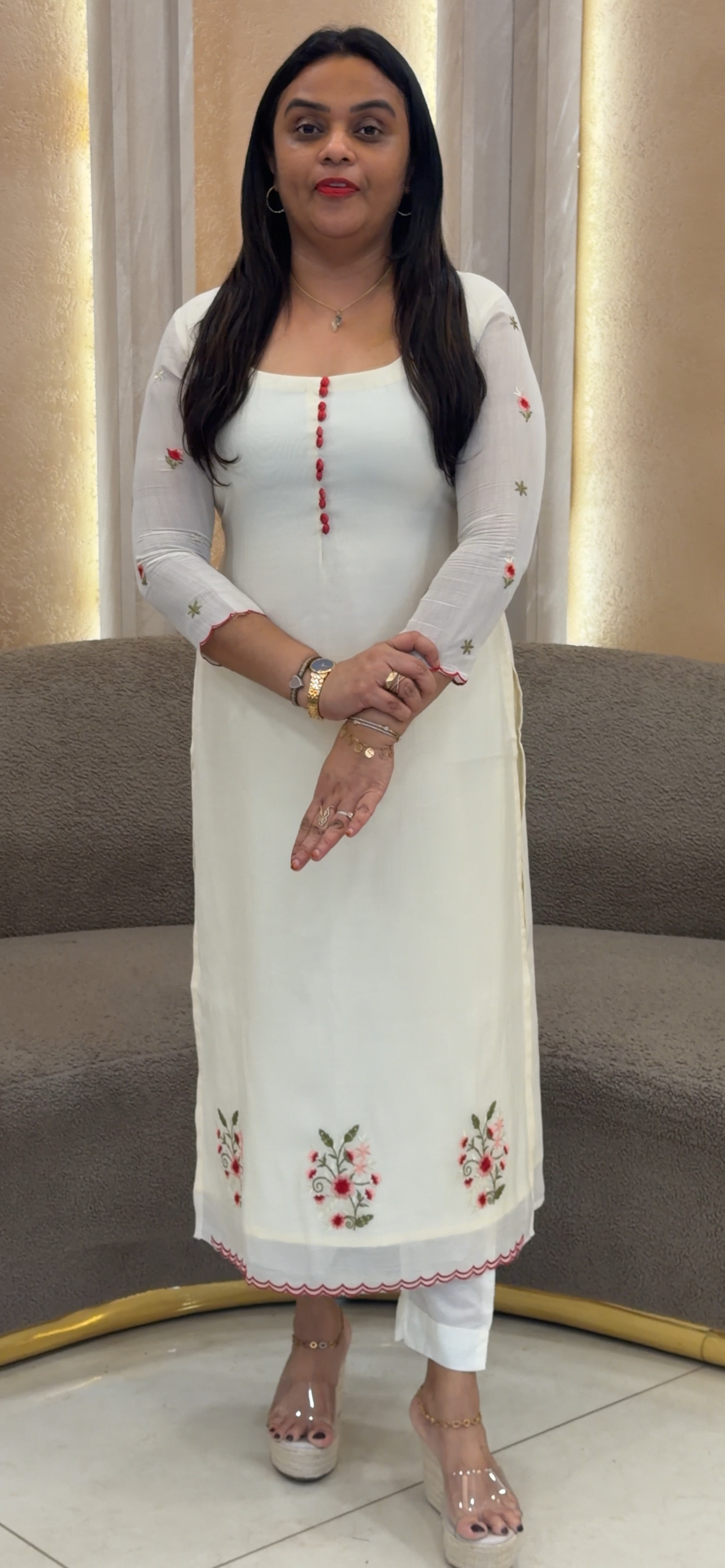 IHA'S IN-HOUSE MUL CHANDERI UNSTITCHED SALWAR SUITS - IHA 32895