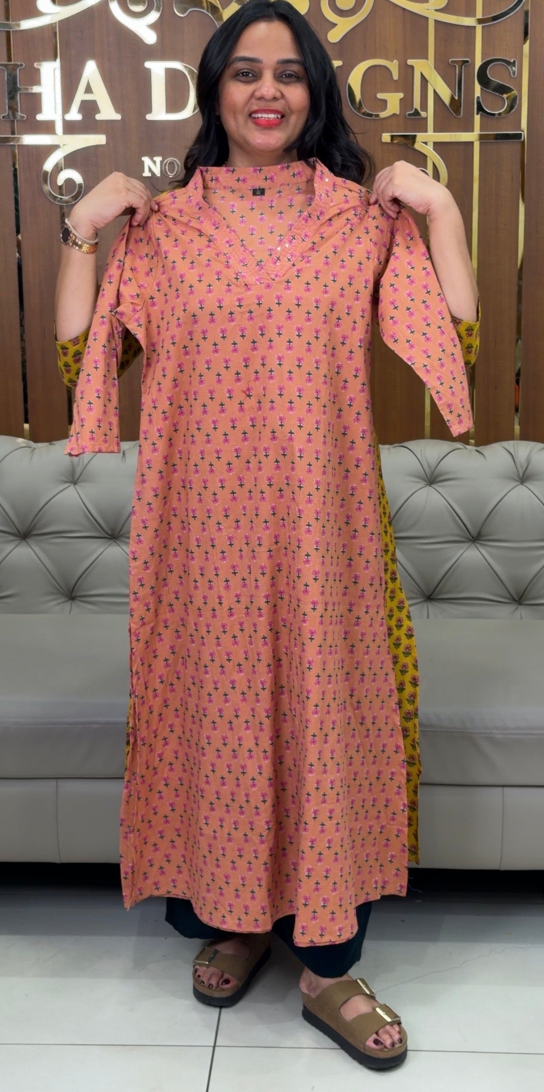 PRINTED COTTON TOPS - IHA 32522