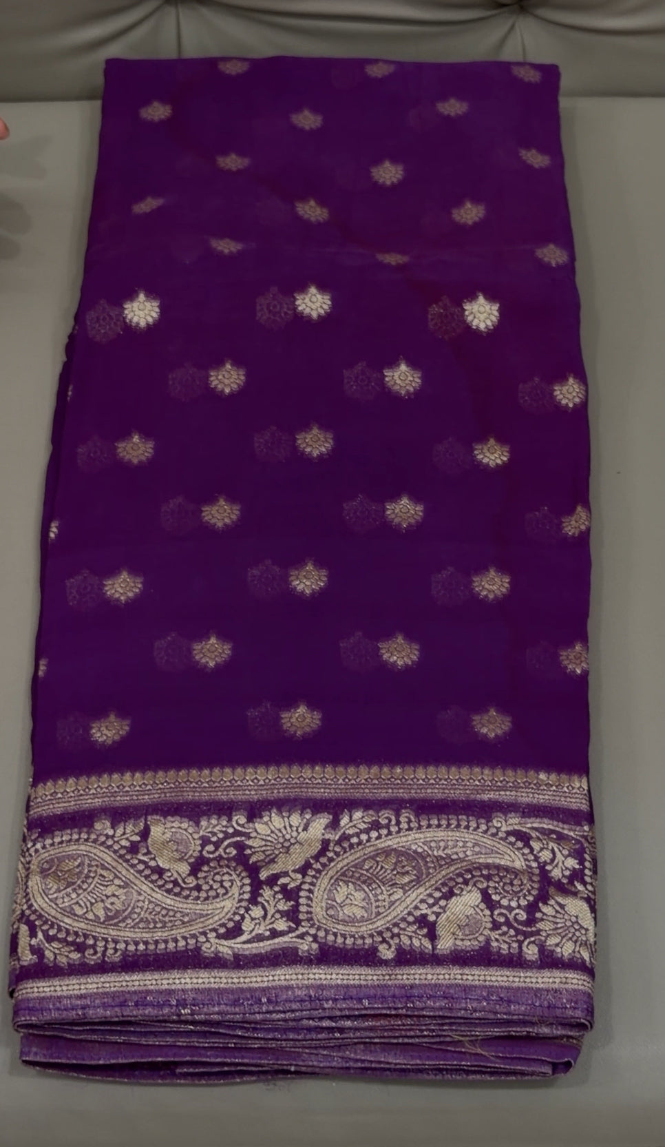 GEORGETTE BANARASI SAREES - IHA 29368