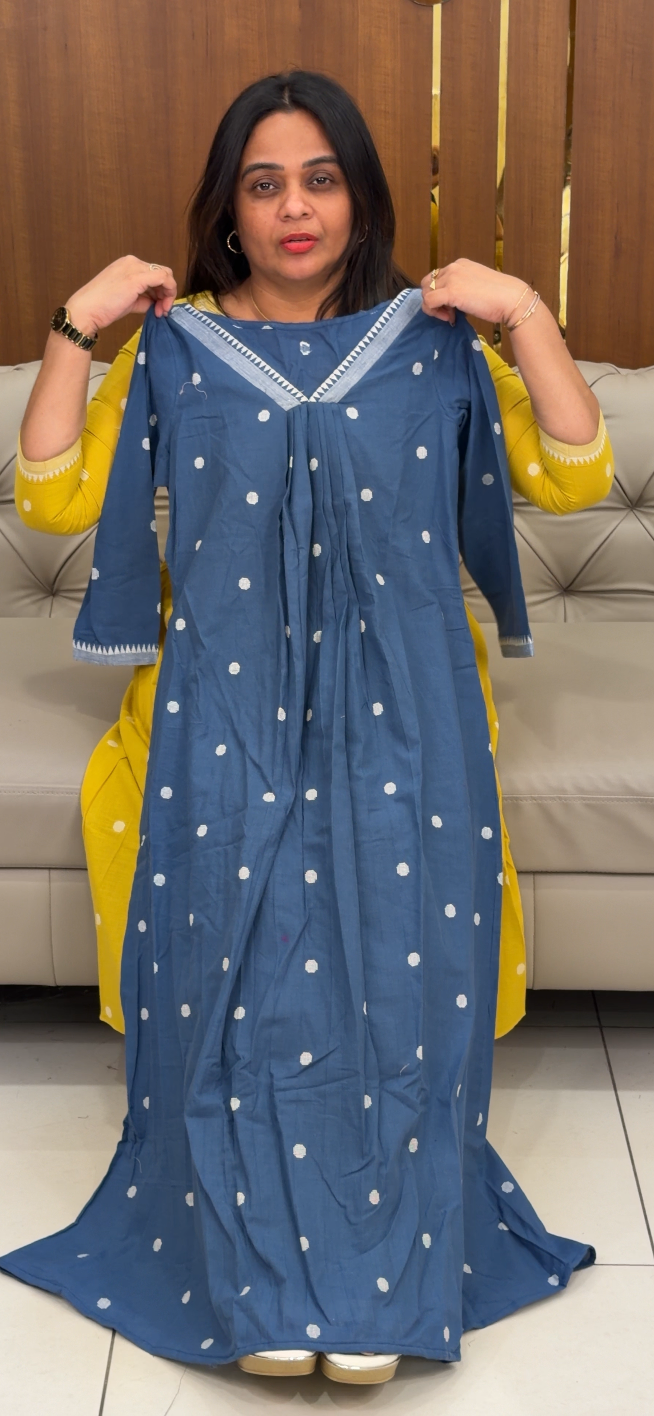 IHA'S IN-HOUSE HANDLOOM COTTON ALINE TOPS - IHA 29102