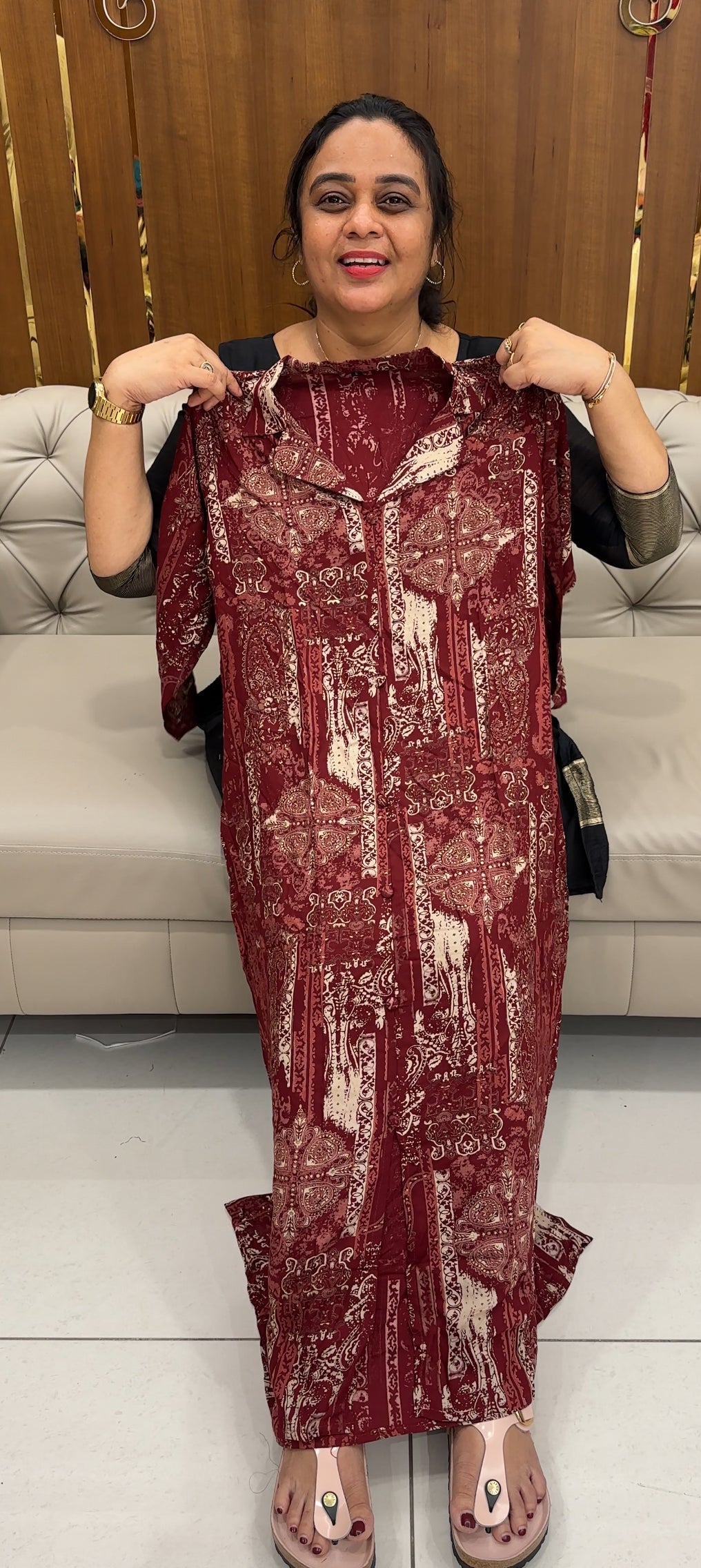 PRINTED RAYON TOPS - IHA 26764