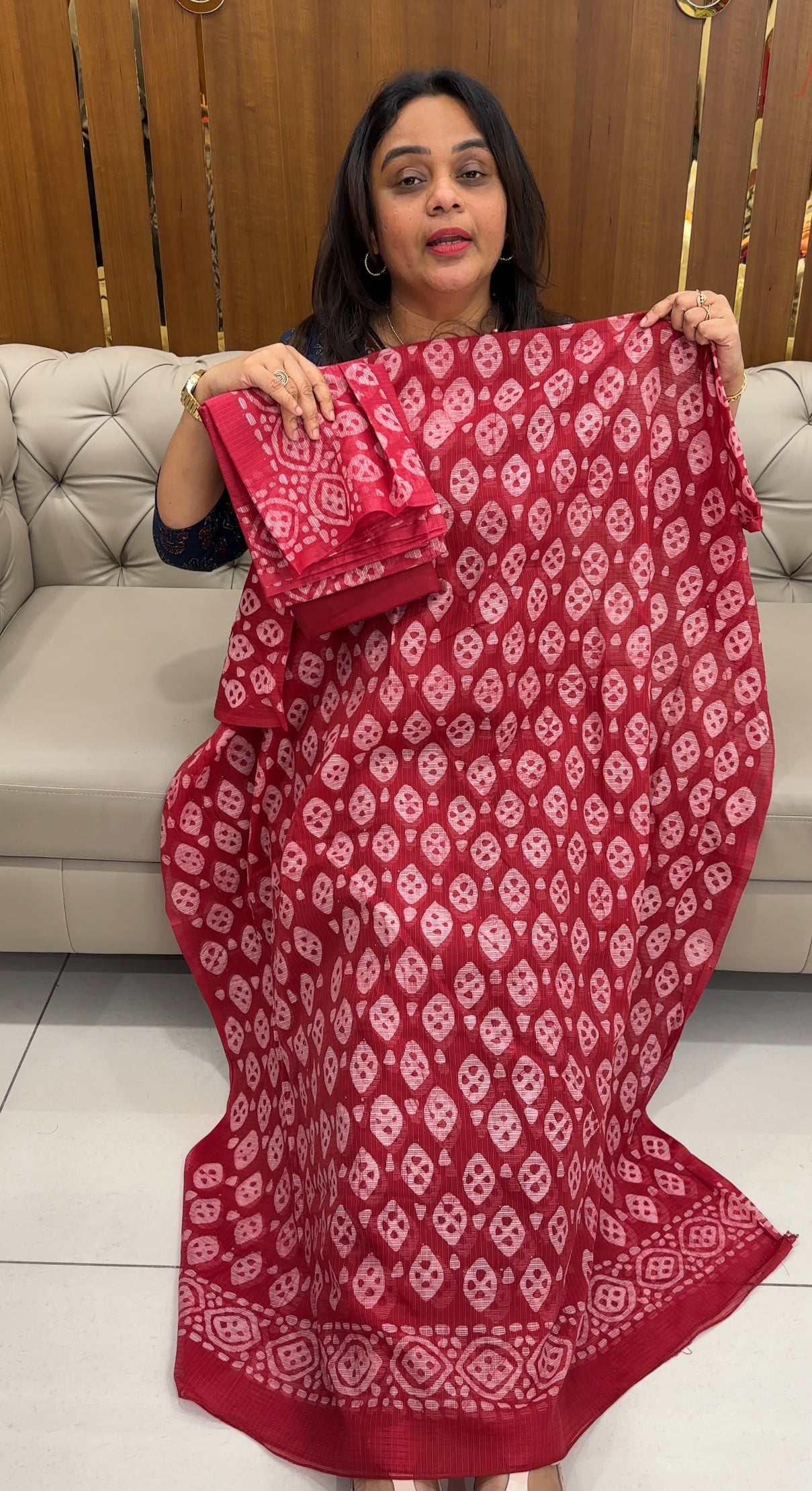 BATIK PRINTED UNSTITCHED SALWAR SUITS - IHA 26925