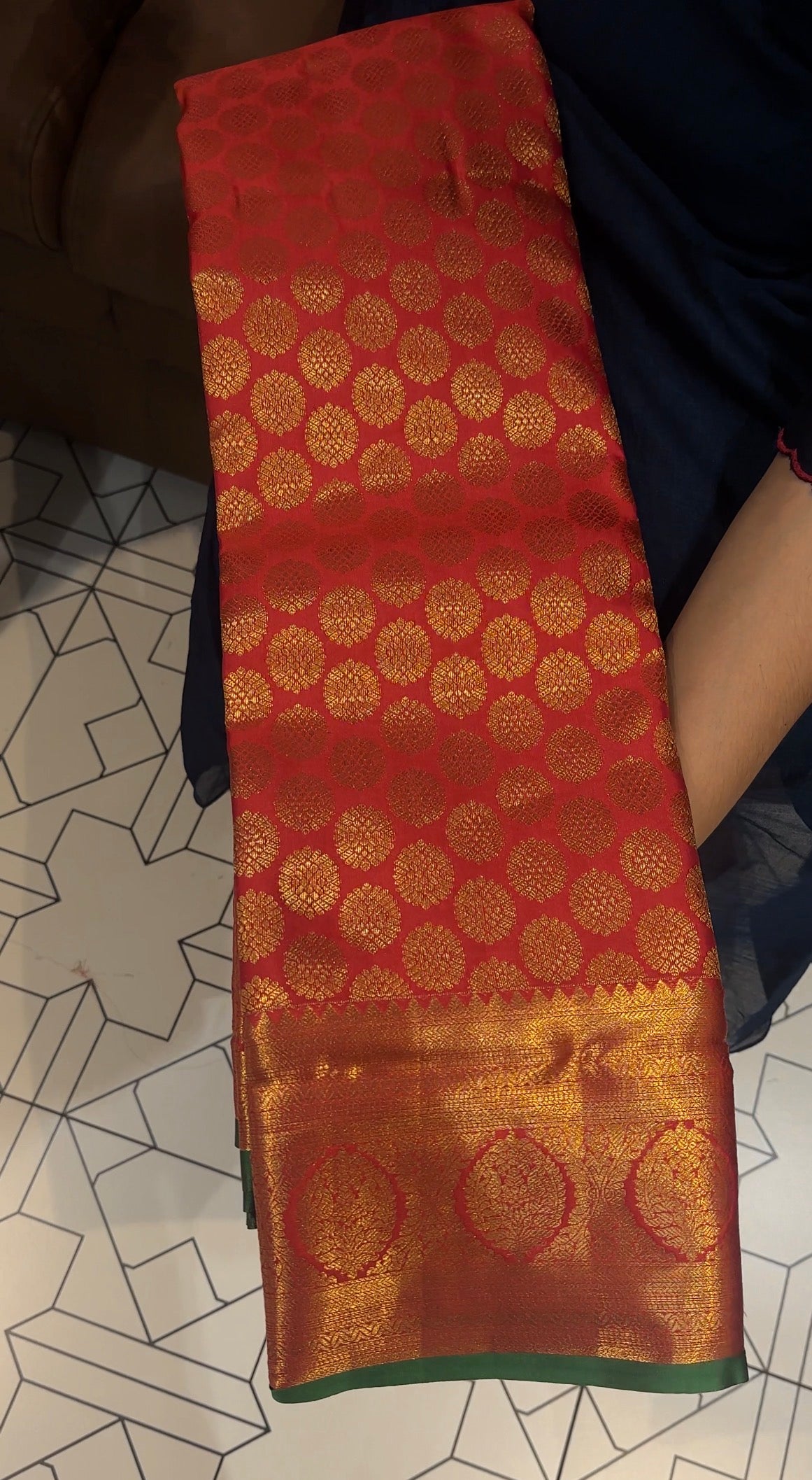 DESIGNER BROCADE SILK SAREES - IHA 32875