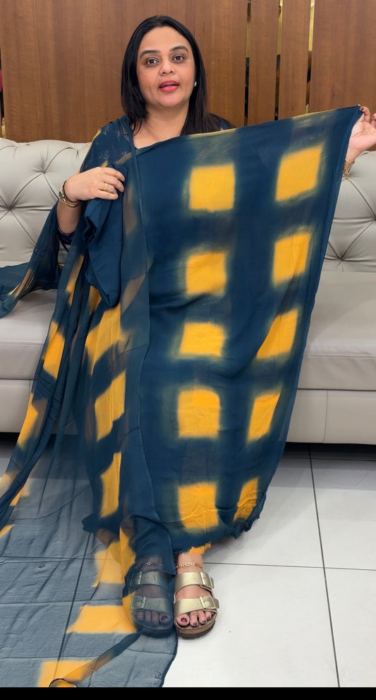 GEORGETTE UNSTITCHED SALWAR SUITS - IHA 31945