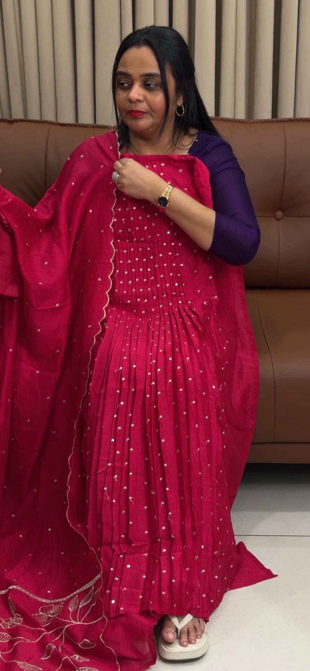 FORWARD SEMI RAW SILK UNSTITCHED SALWAR SUITS - IHA 34670