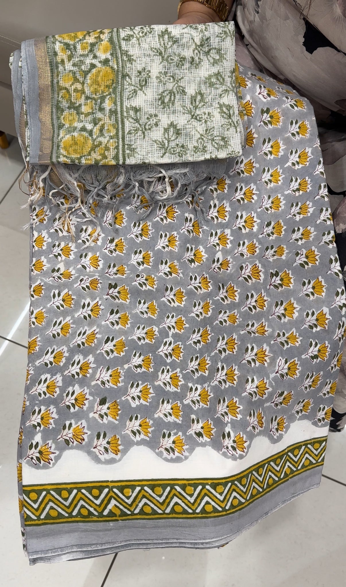 PRINTED COTTON UNSTITCHED SALWAR SUITS - IHA 28645