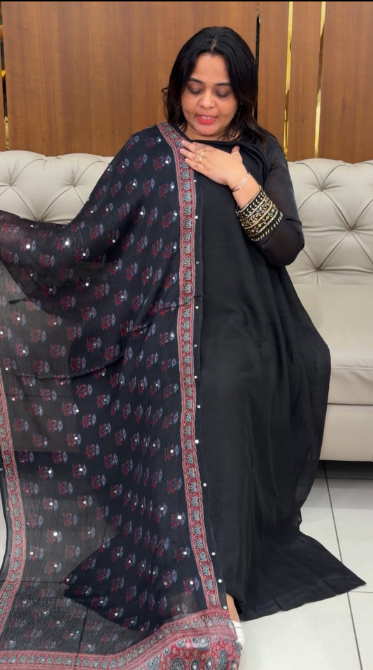 SEMI RAW SILK UNSTITCHED SALWAR SUITS - IHA 29078