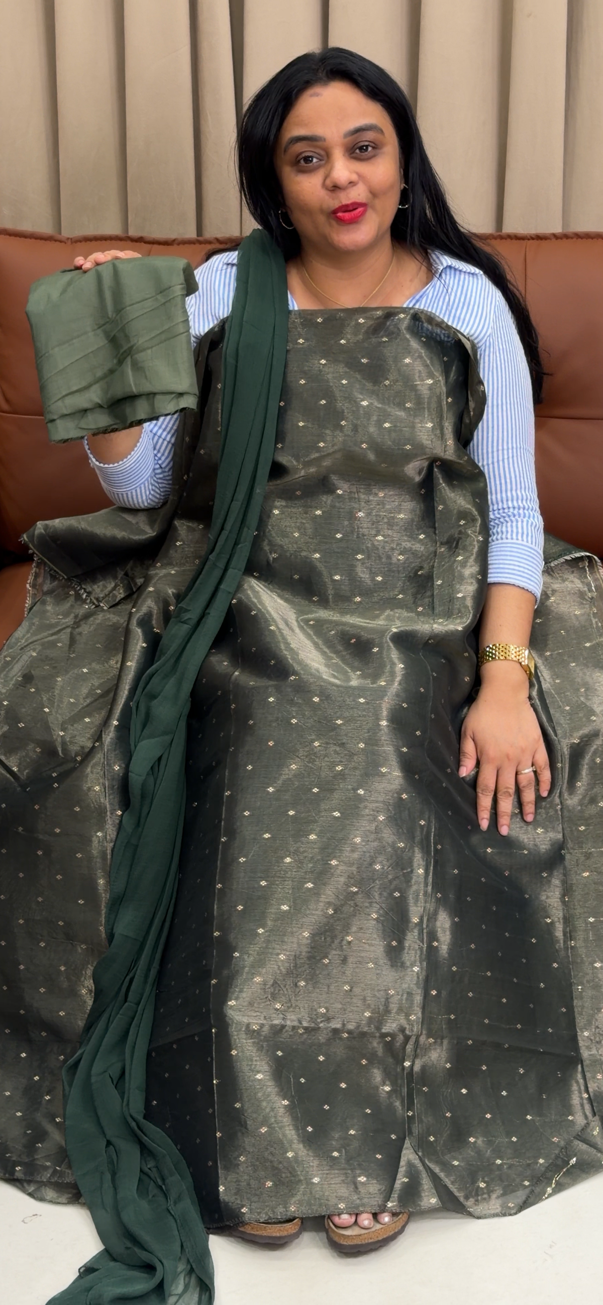TISSEU UNSTITCHED SALWAR SUITS - IHA 35902