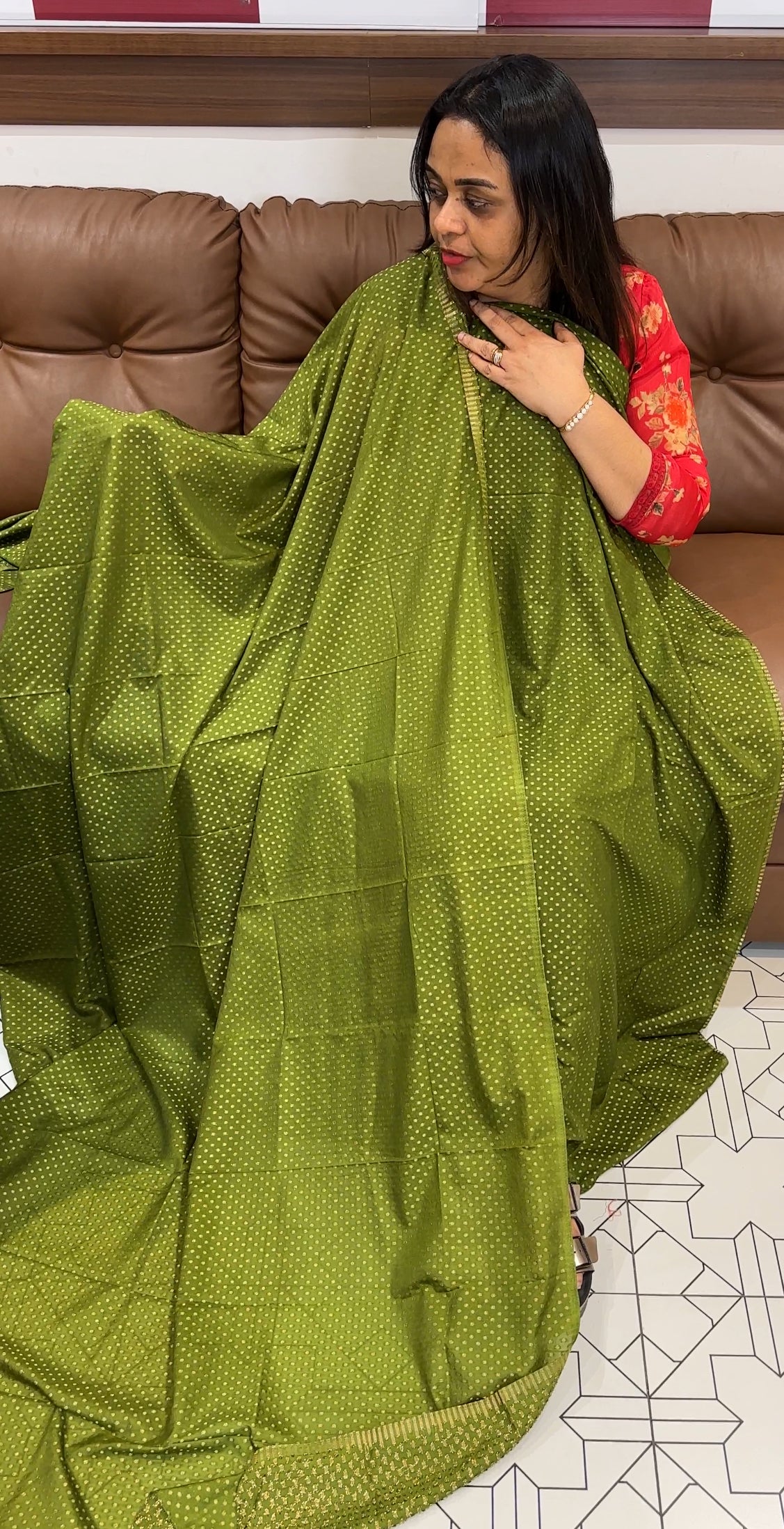 BANARASI UNSTITCHED SALWAR SUITS - IHA 19685