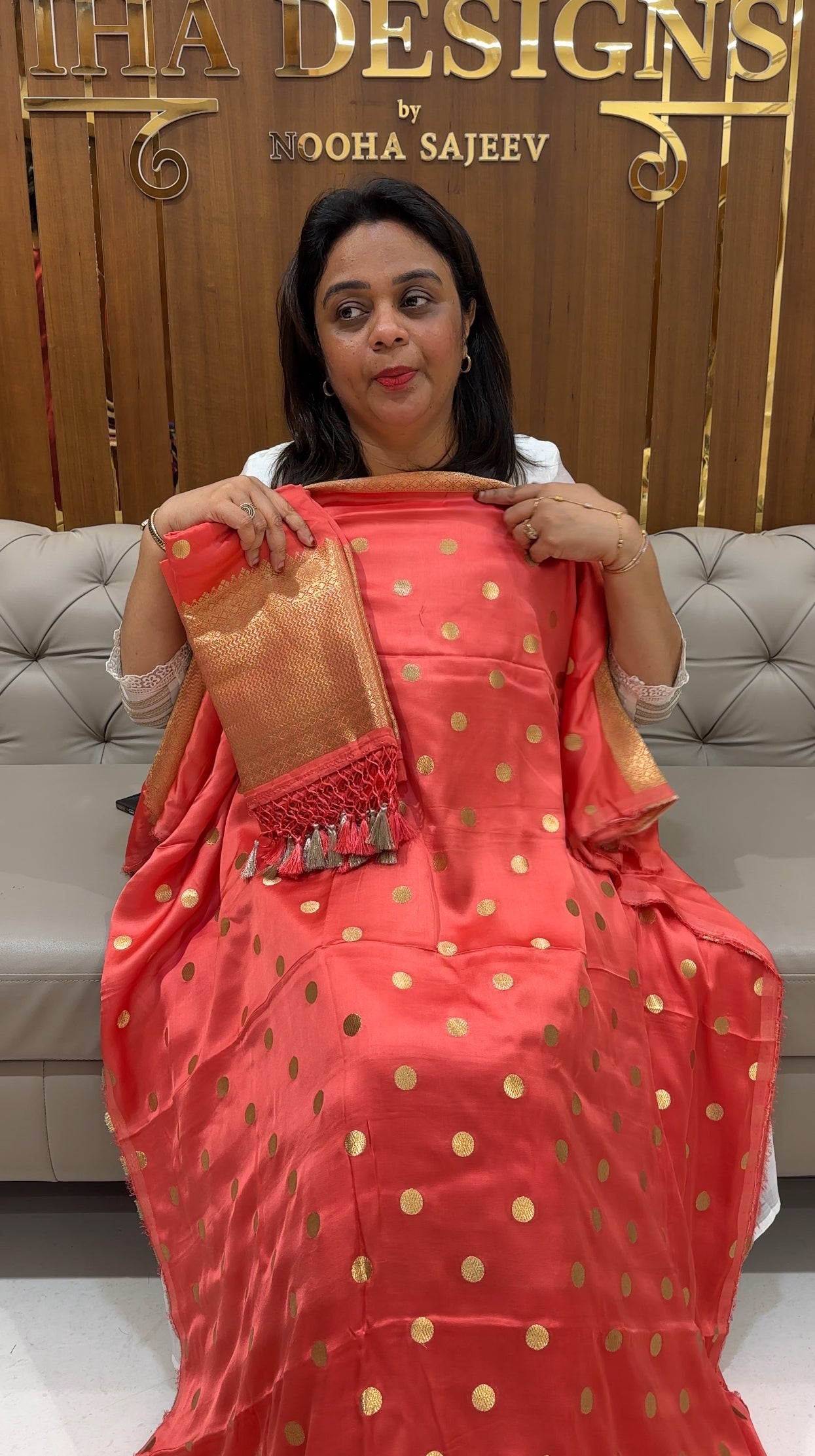 SEMI KATAN UNSTITCHED SALWAR SUITS - IHA 24870