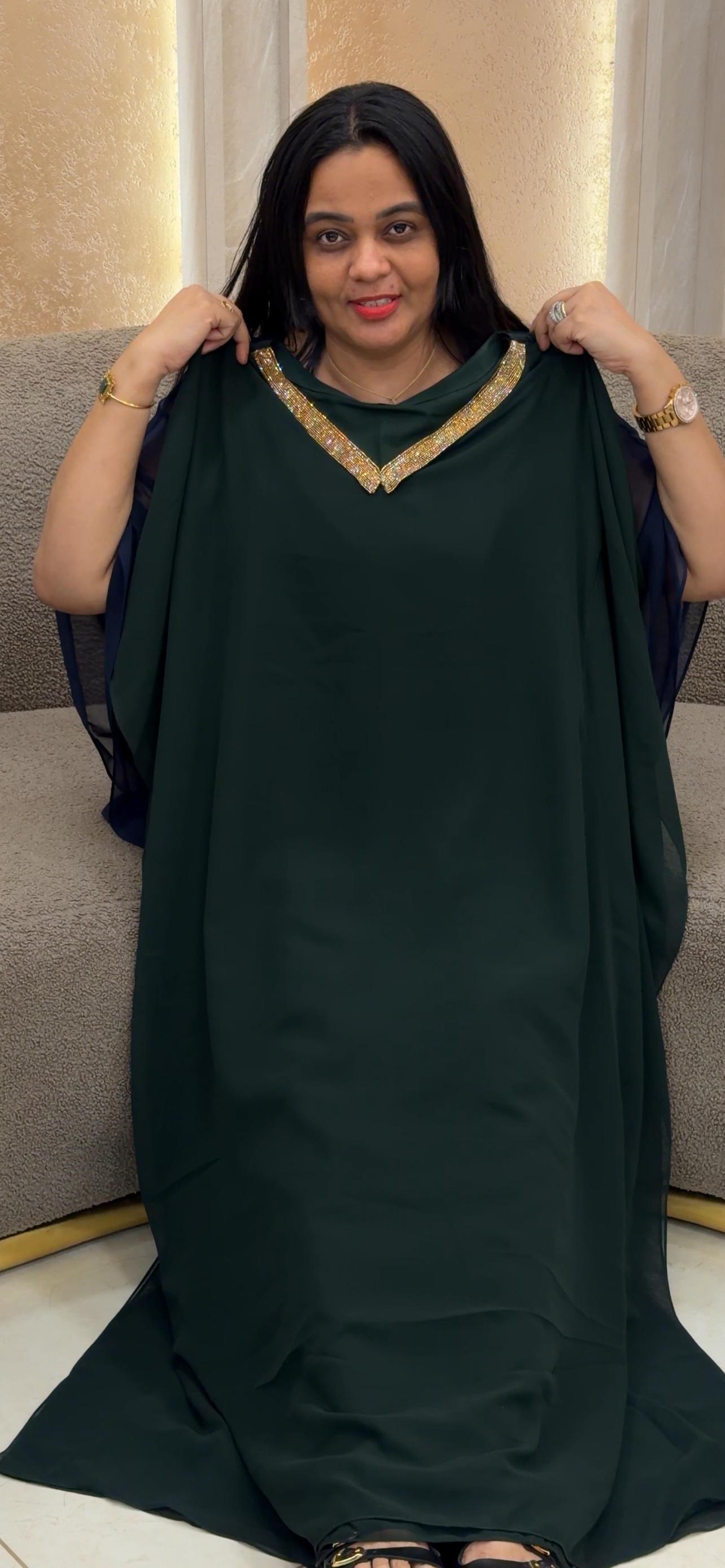 IHA'S IN-HOUSE HANDWORKED KAFTAN TOPS - IHA 35235