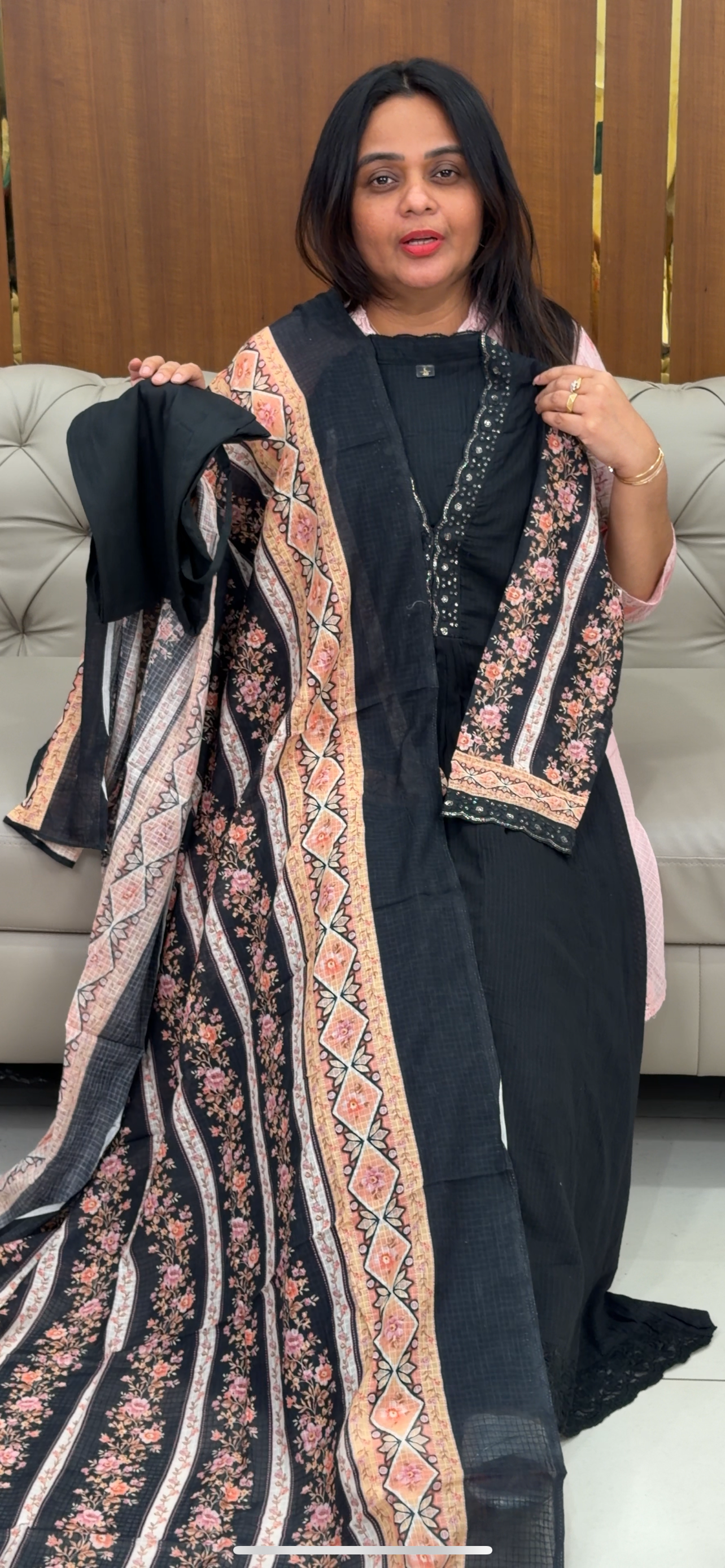 KOTA COTTON TOP, BOTTOM AND DUPATTA - IHA 29107