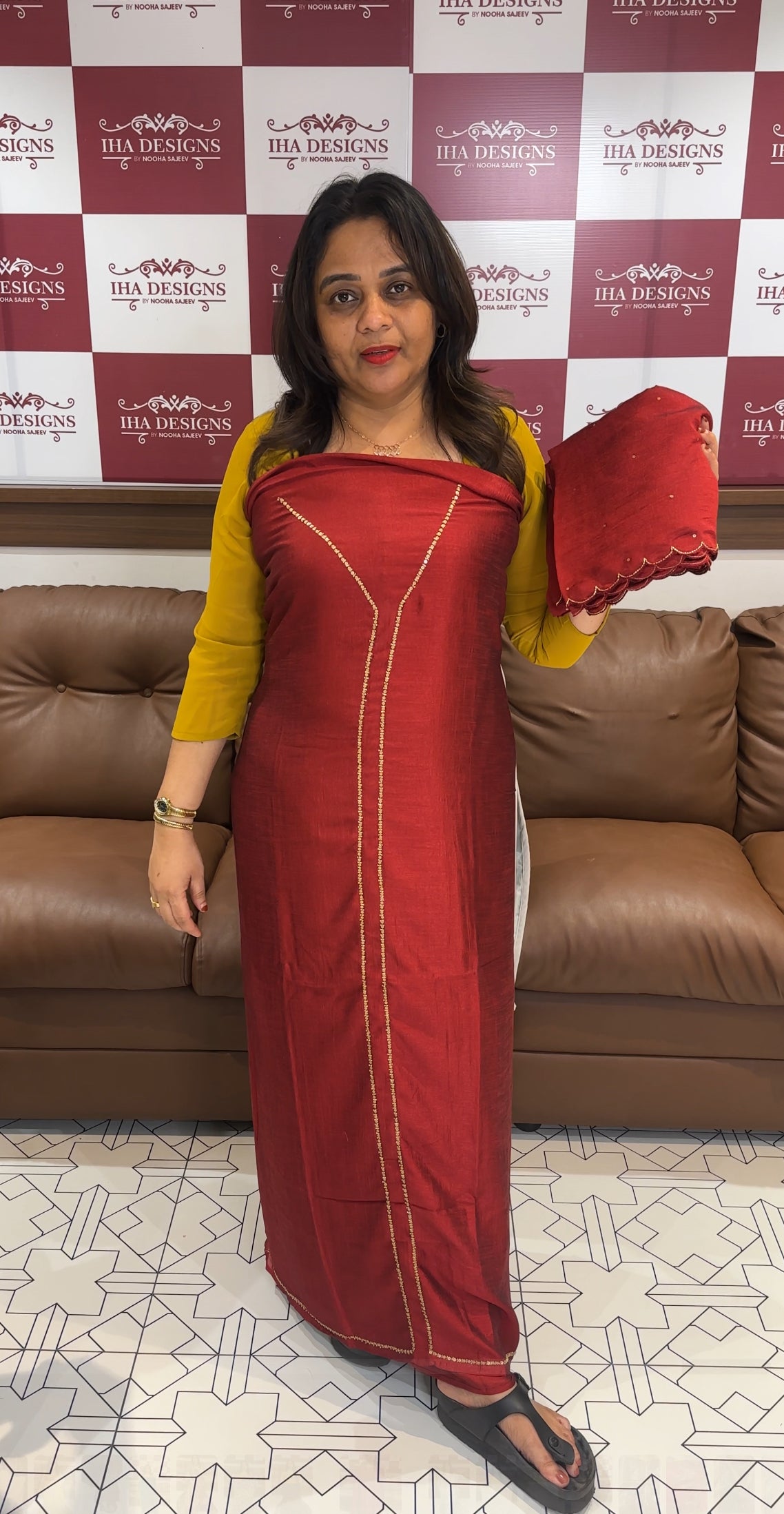 SEMI RAW SILK UNSTITCHED SALWAR SUITS - IHA 24720